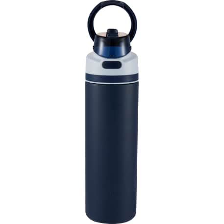 Elvin 28oz Recycled Stainless Flip Straw Bottle, custom water bottle with logo imprint 185