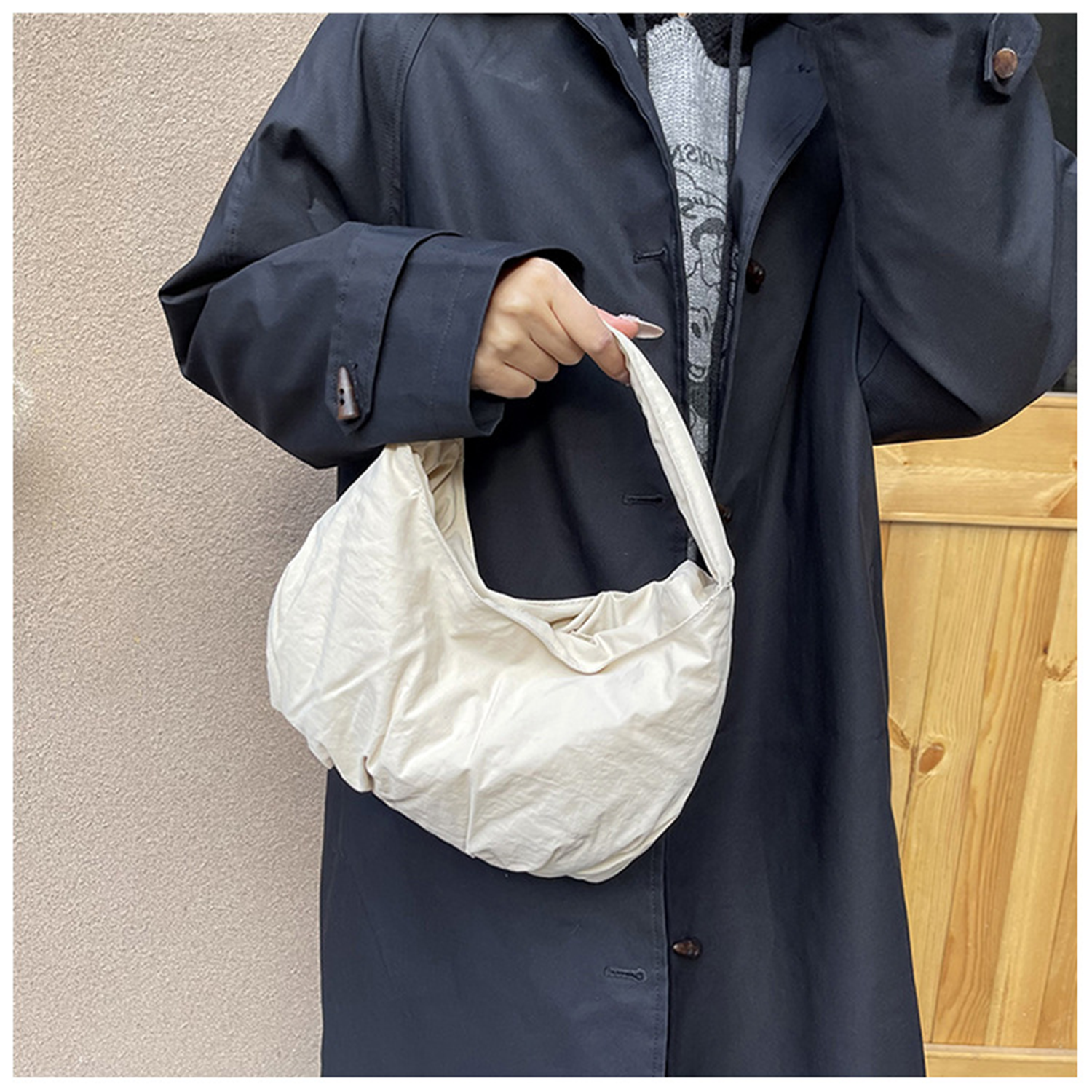 Cute Hobo Tote Handbag, custom tote bag with logo imprint 6