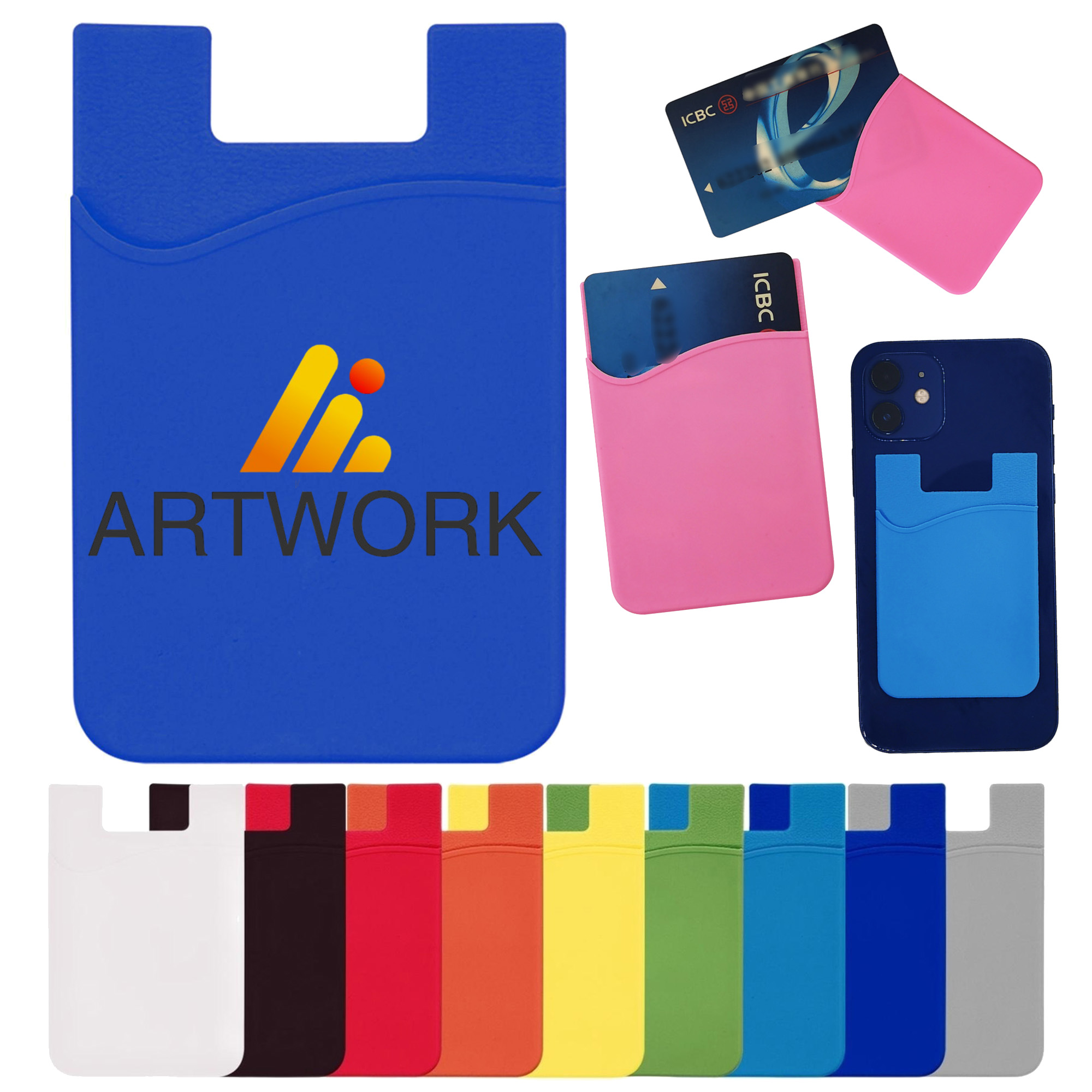 Adhesive Phone Sticker ID Card Holder 3
