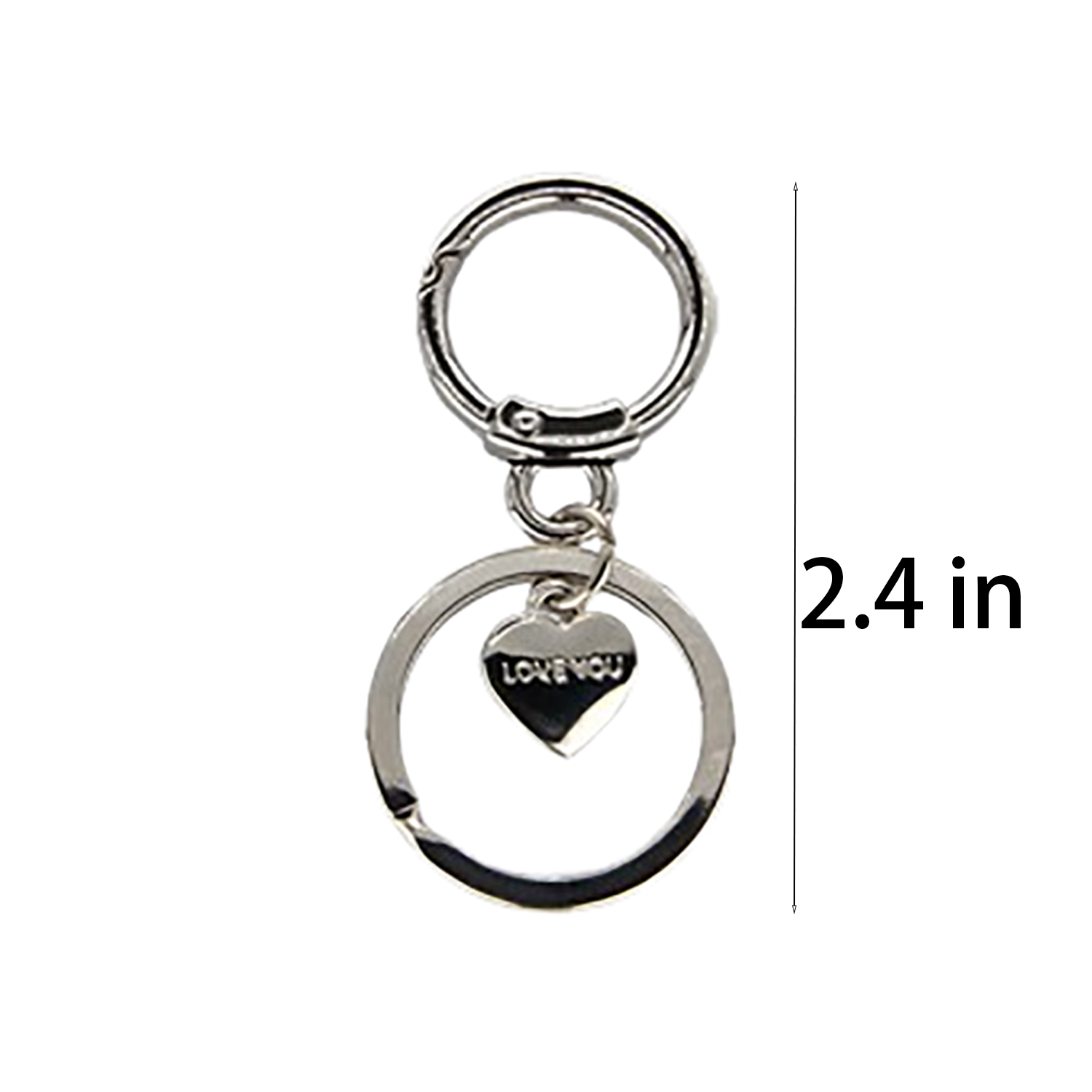 Rotatable Zinc Alloy Keychain 3