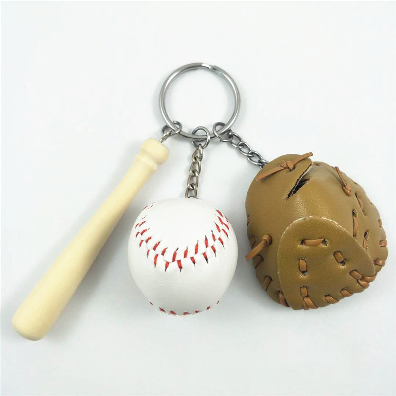 3 in 1 Baseball Metal Keychain 7