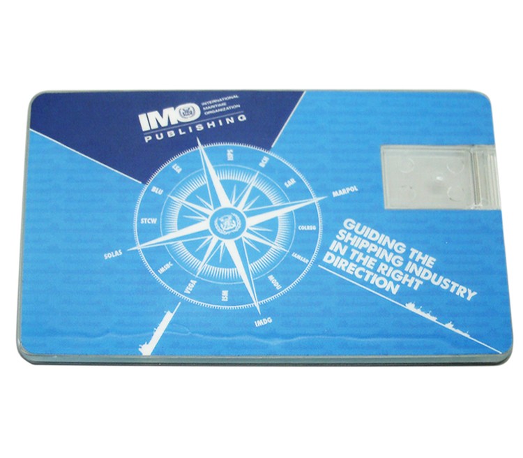 Translucent Credit Card USB Flash Drive, 4GB 1