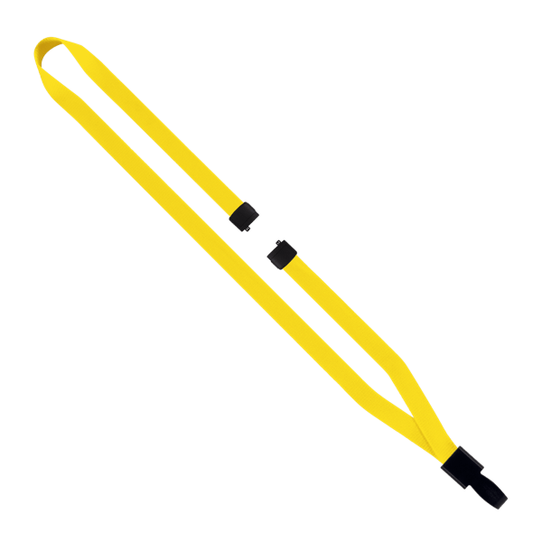 1/2" Polyester Lanyard with Non-Swivel Plastic Hook 123