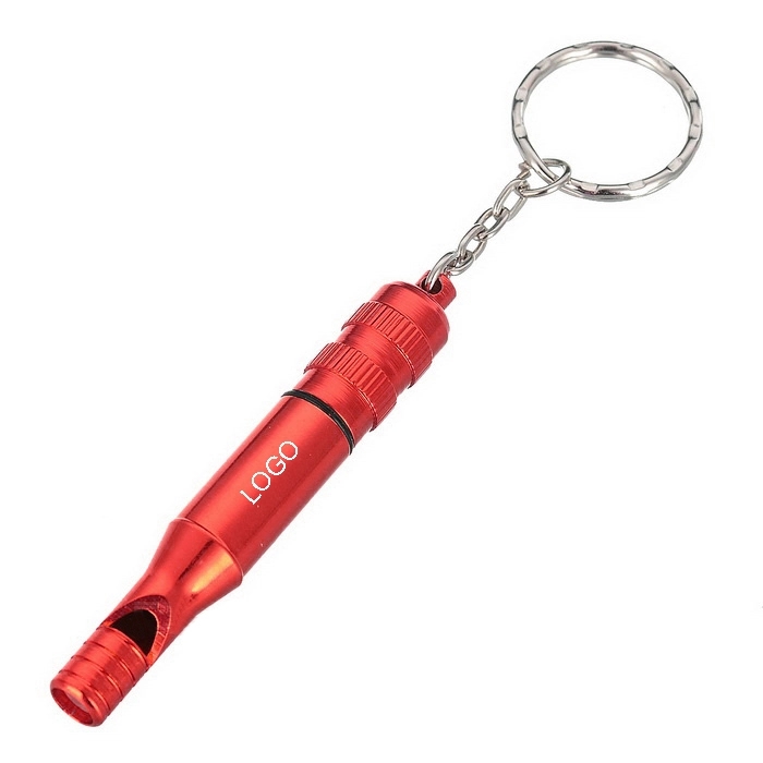 Aluminum Emergency Survival Whistle Keychain 3