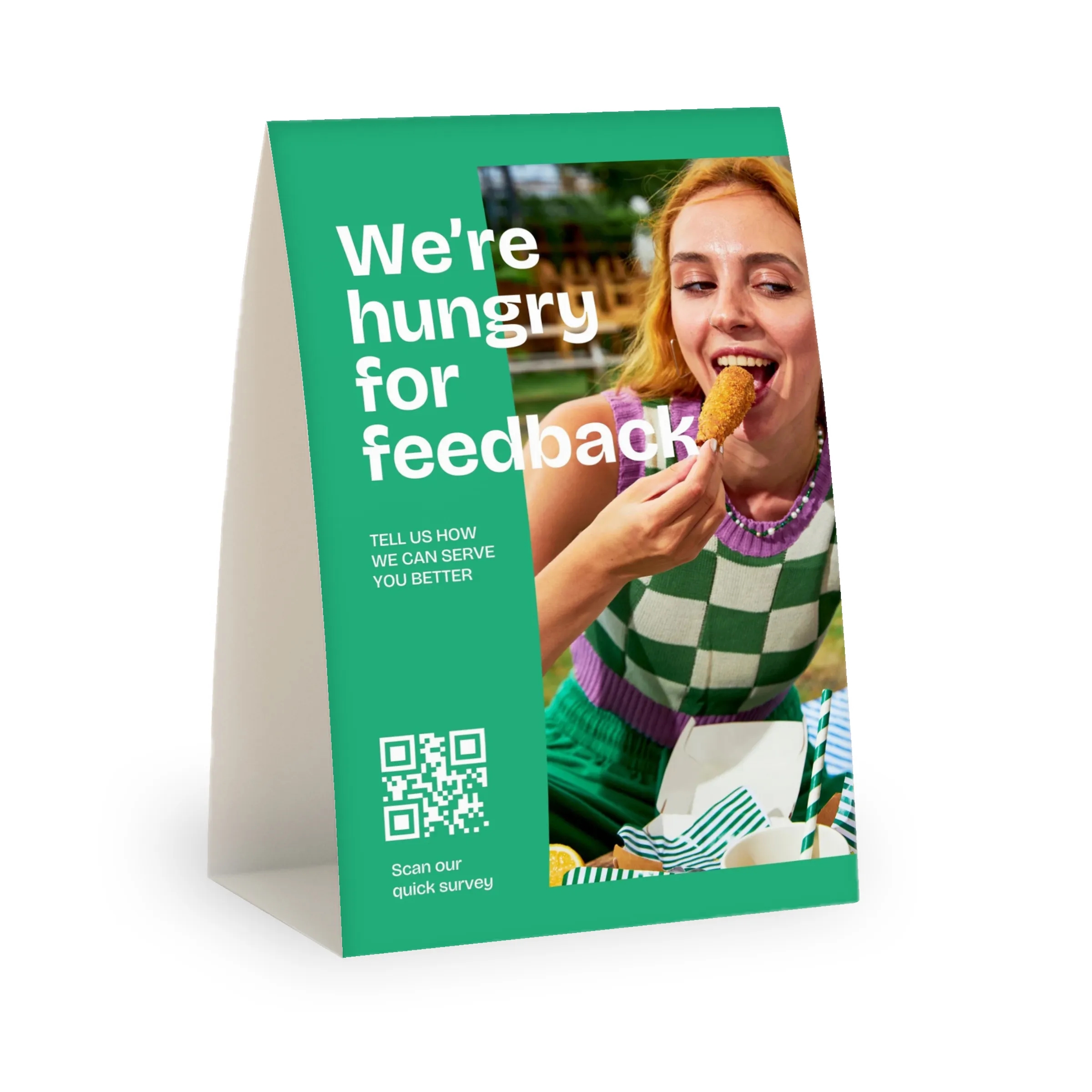 4.5" x 5.5" Custom Table Tents - Vertical 2
