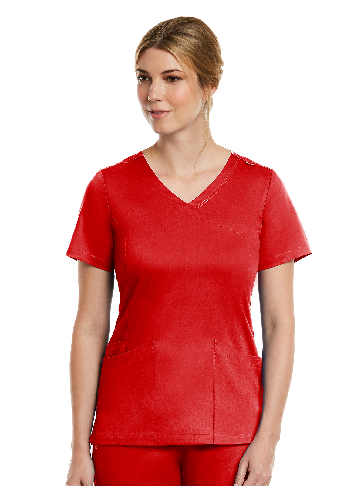 Maevn - Matrix - Women's Three-Pocket Curved Mock Wrap Top 15