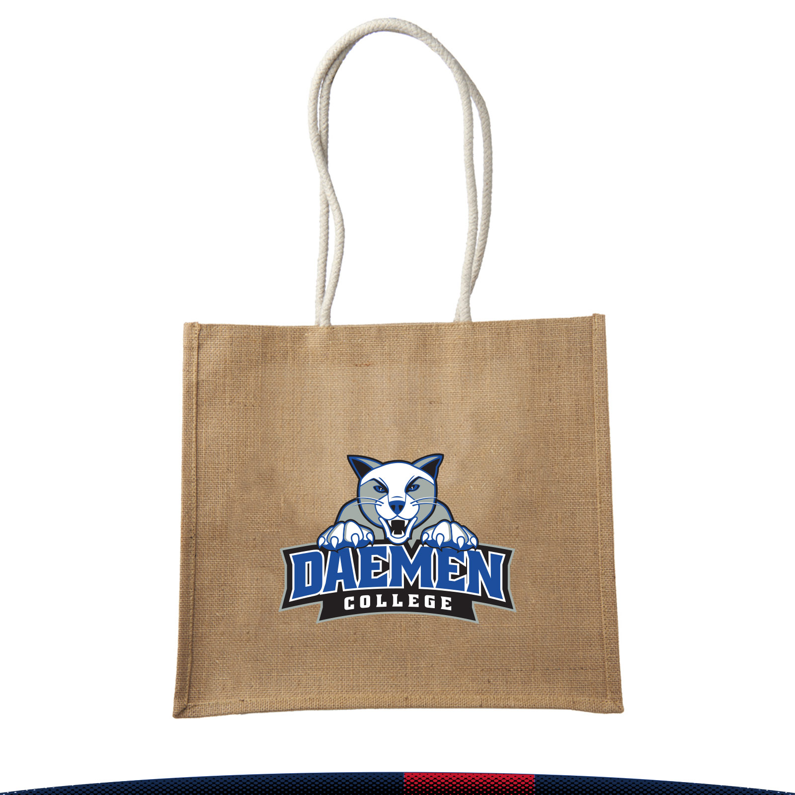 Mikinki Jute Bags, custom tote bag with logo imprint 3