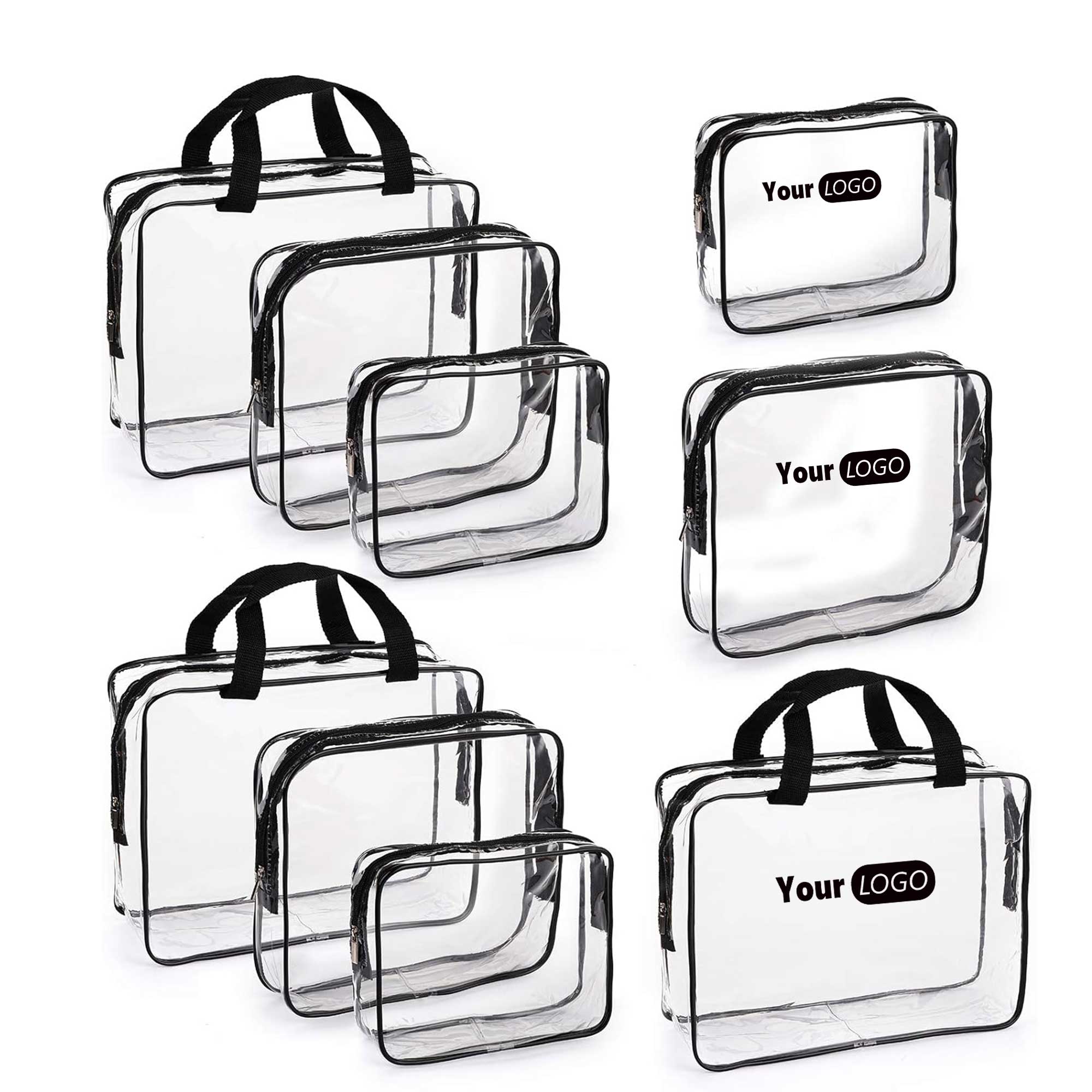 3 Pcs Clear Makeup Bags 2