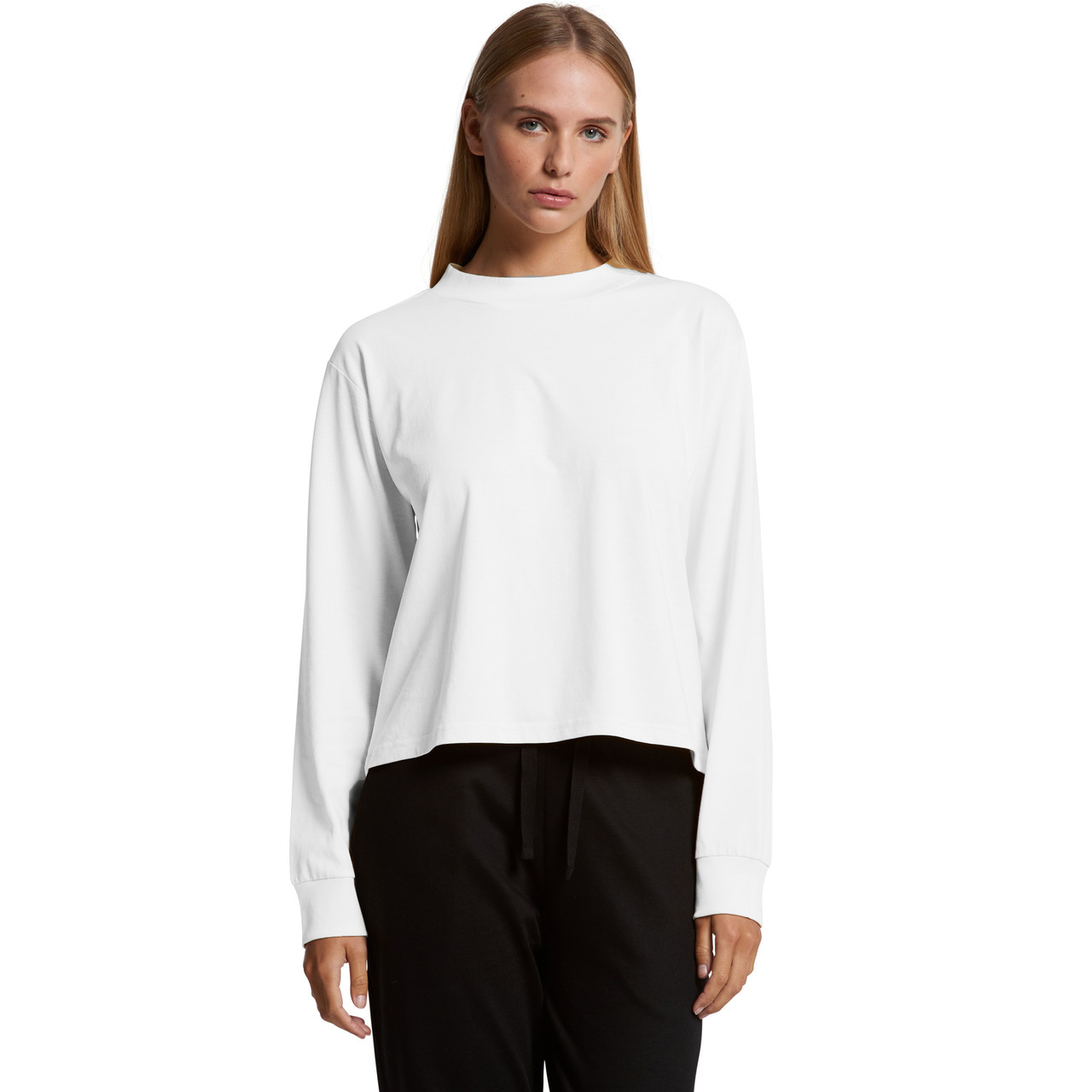 Wo's Mock L/S Tee | 4070 6