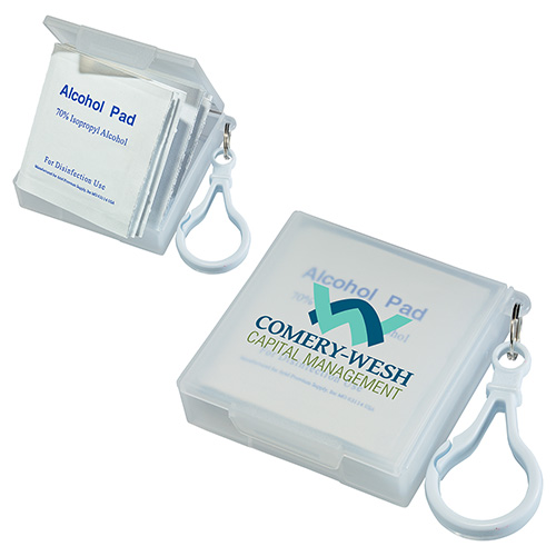 Handy Pack Sanitizing Wipes with Carabiner 3