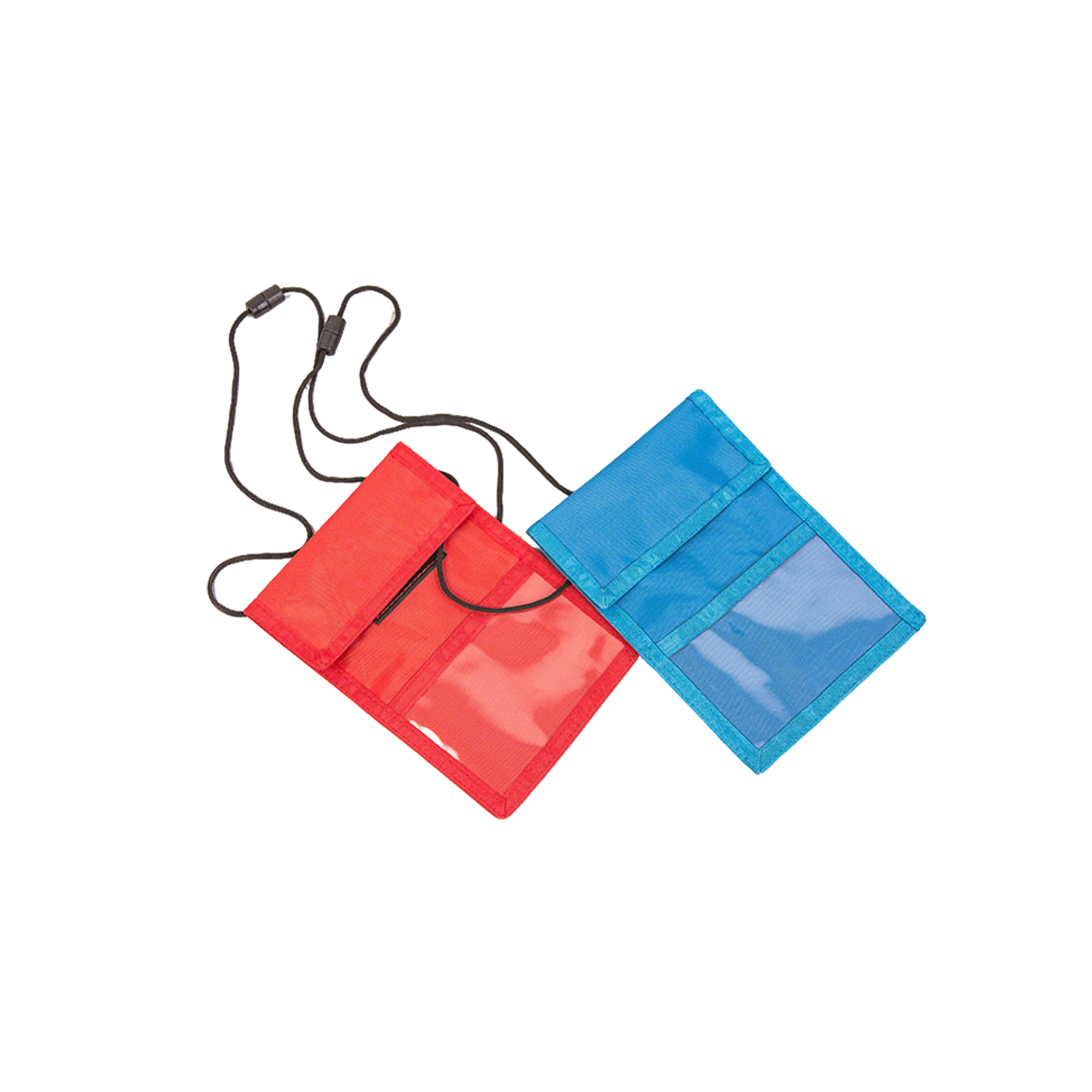Nylon Neck Wallet With Multi Pocket 6.7" x 5.1" 4