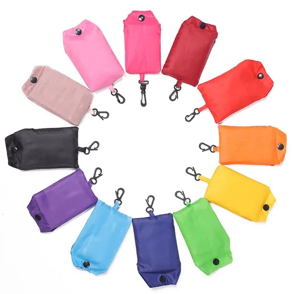Foldable Polyester Shopping Tote In Clip Bag 1