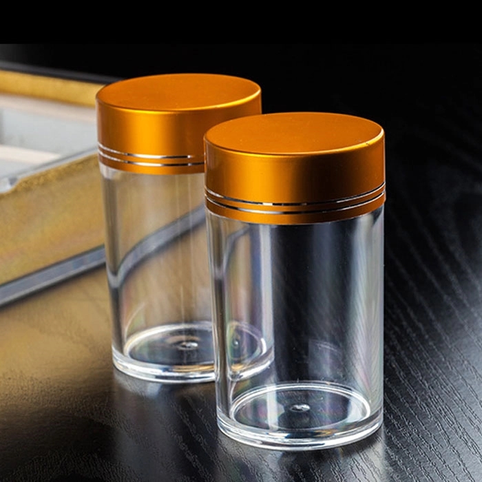 4oz Acrylic Straight Sided Single Wall Jars 2
