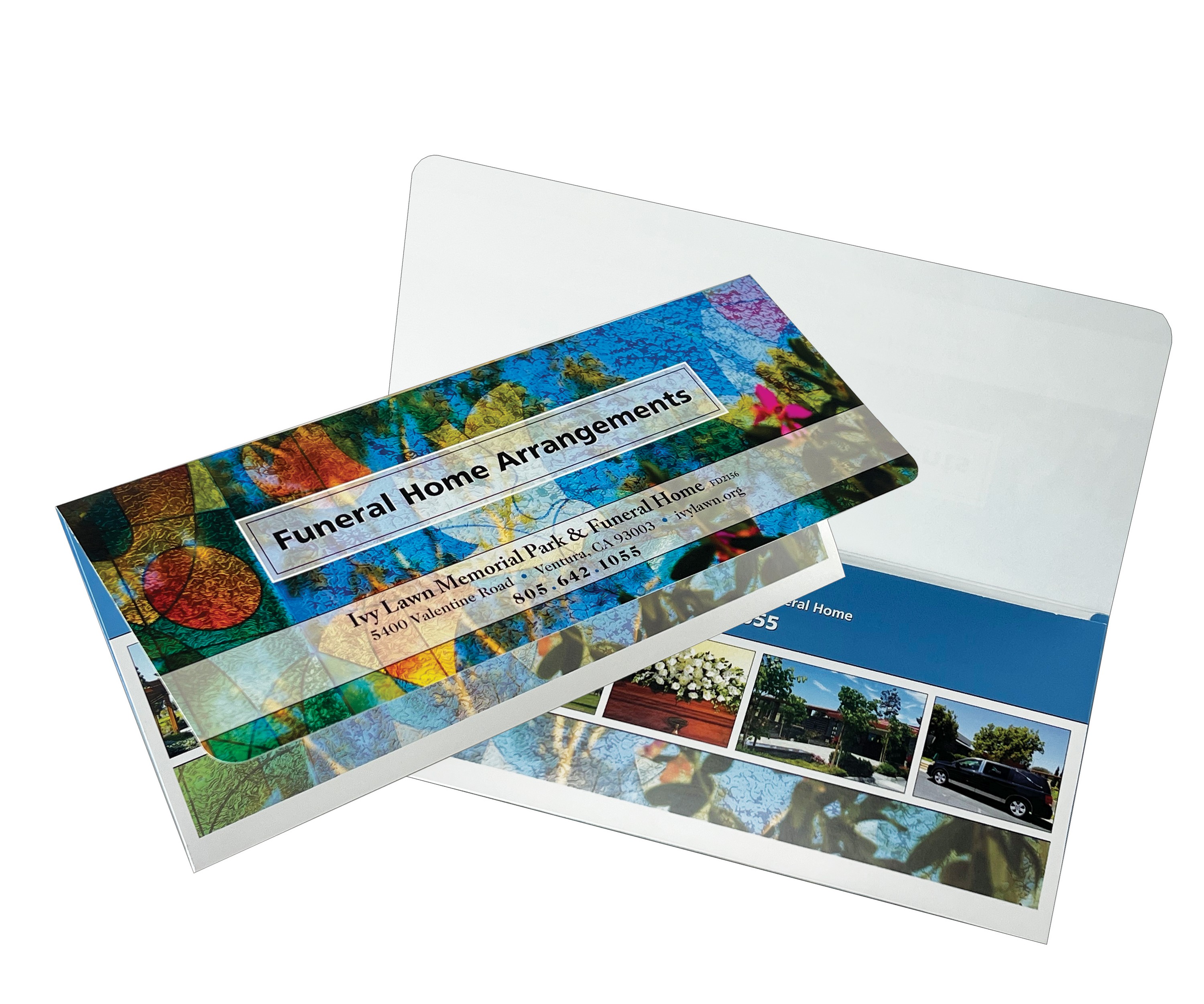 Document Folder Printed Full Color 4CP Paper Wallet (4-1/2" x 10-1/4") 1