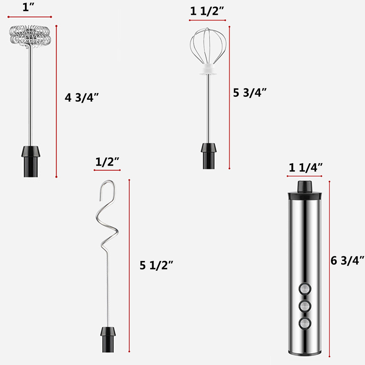 Handheld Milk Frother Maker Electric Drink Mixer For Coffee 2
