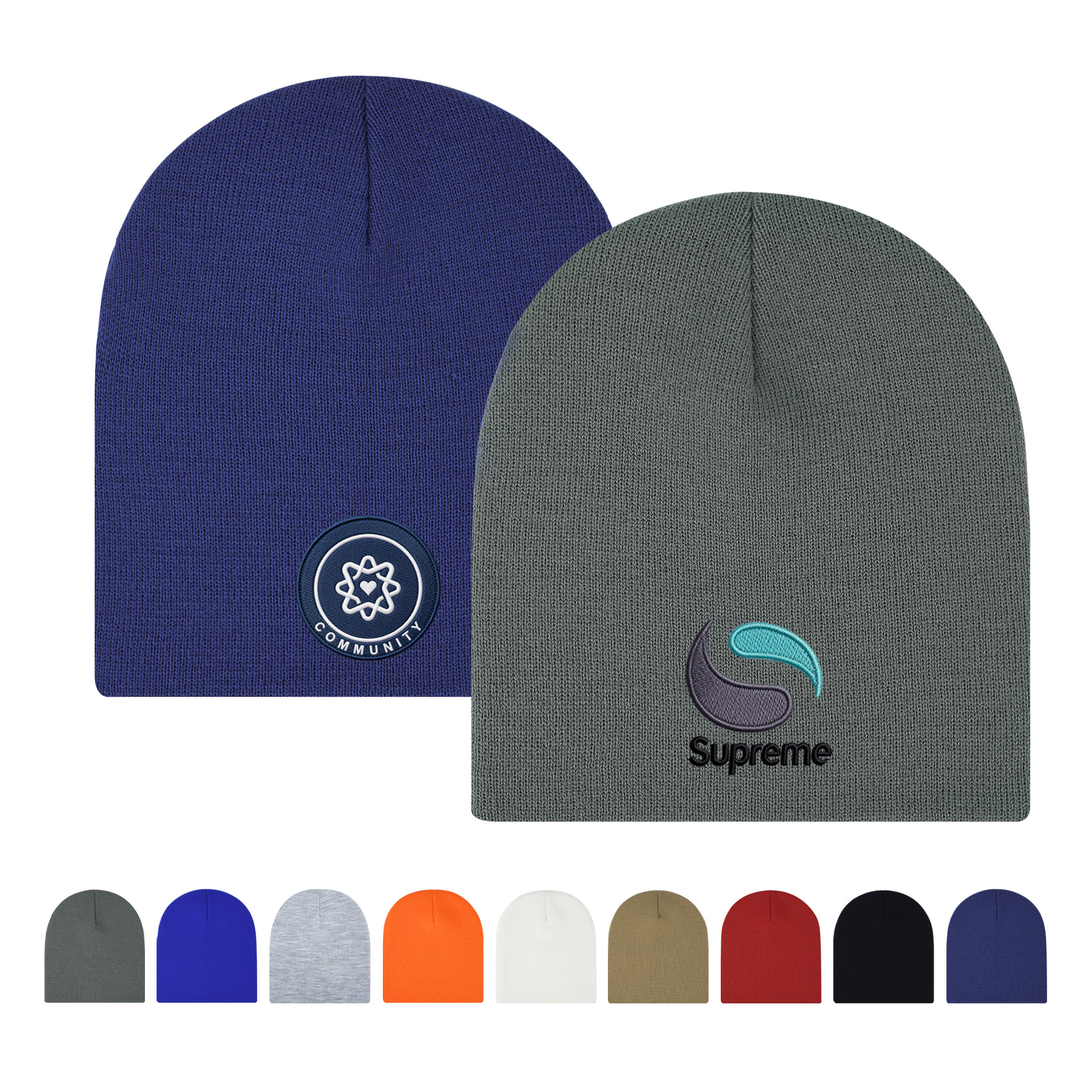 Unisex Level Knit Beanie Cap 10