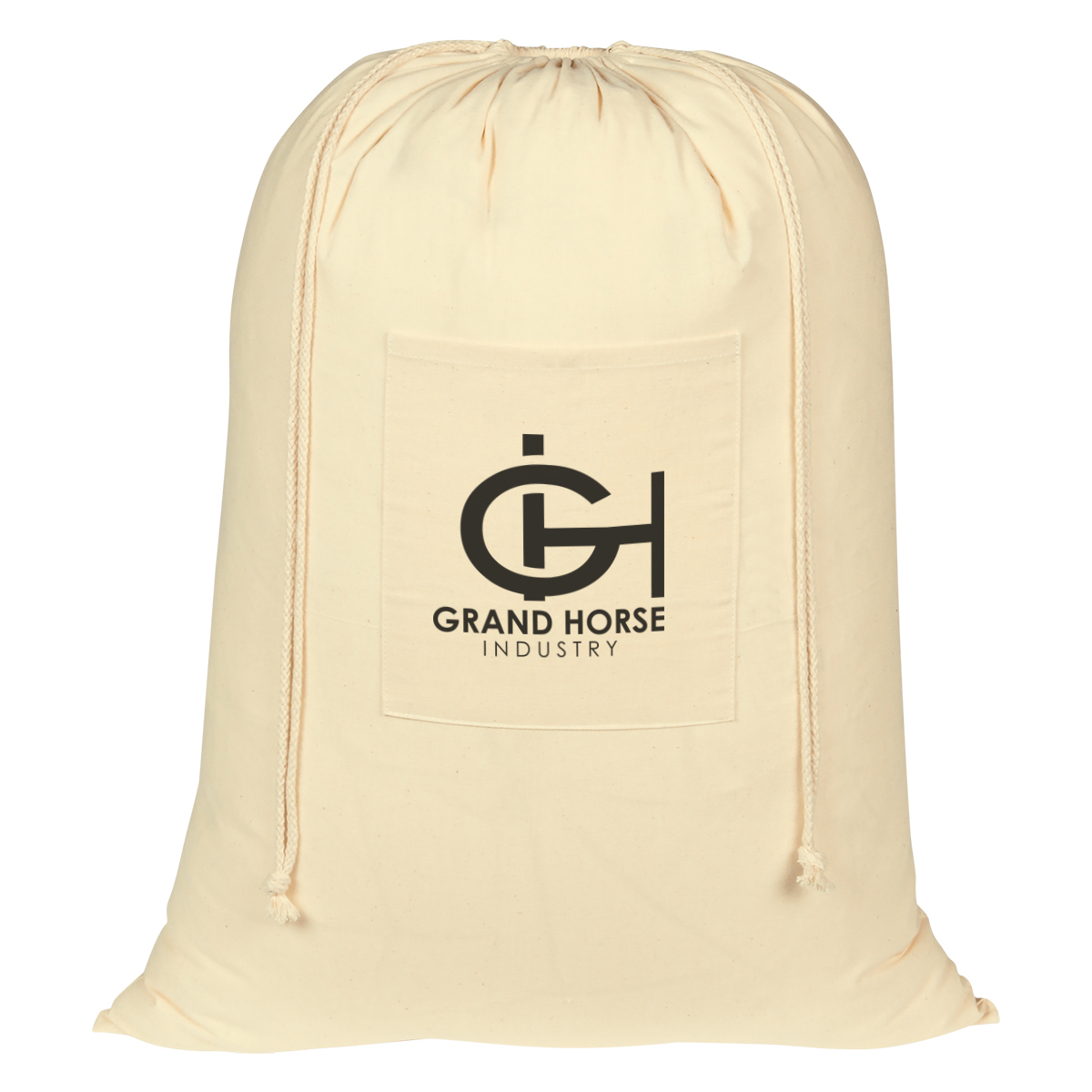 Cotton Laundry Bag, custom tote bag with logo imprint 5