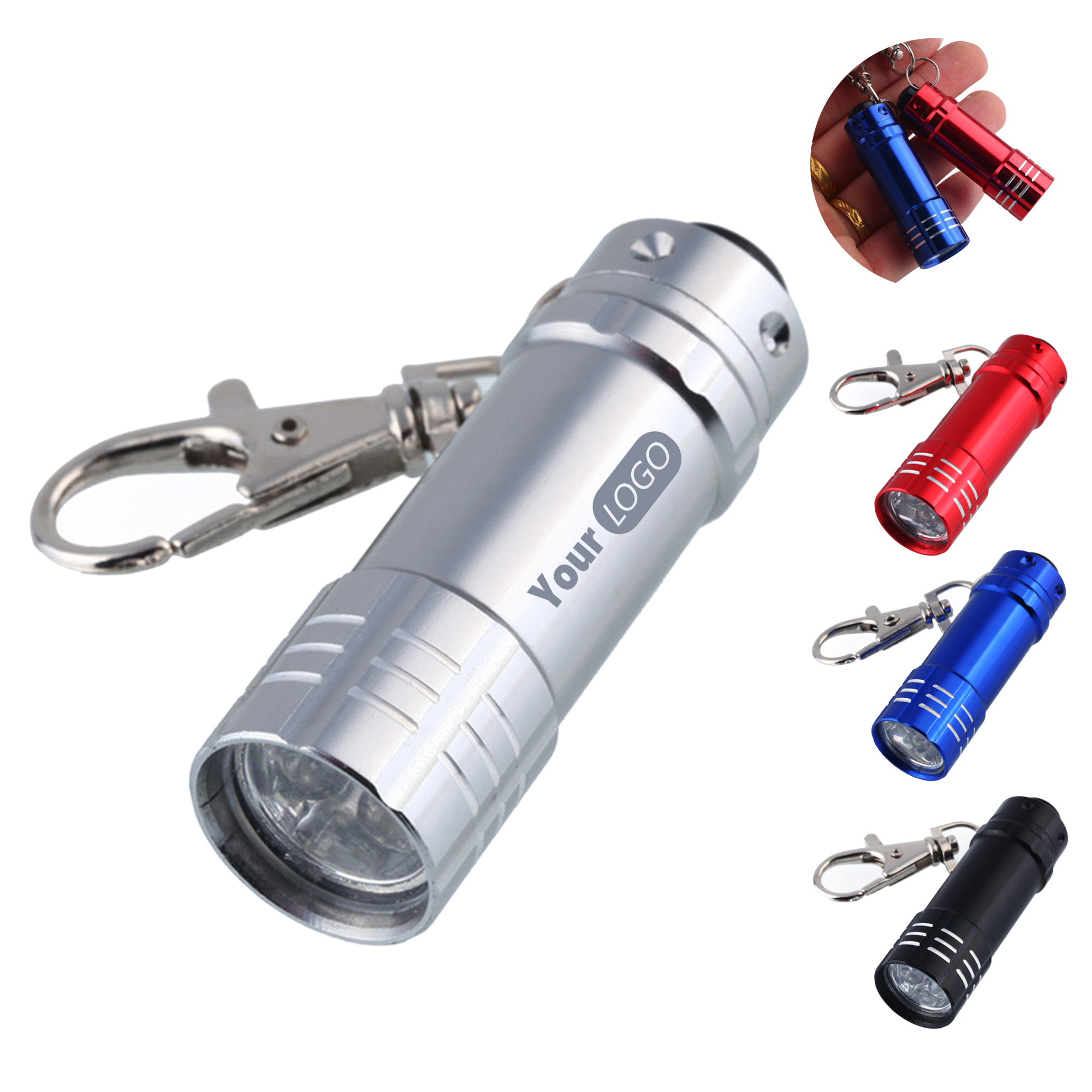 Aluminum Alloy LED Keychain Flashlight 4