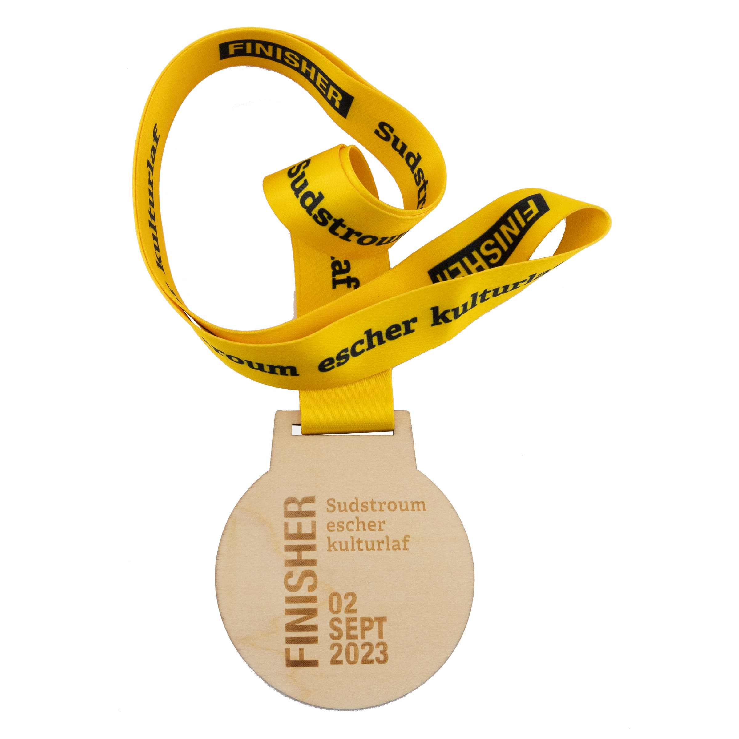 Custom Wood Medals Engraved (1-1/2") 7