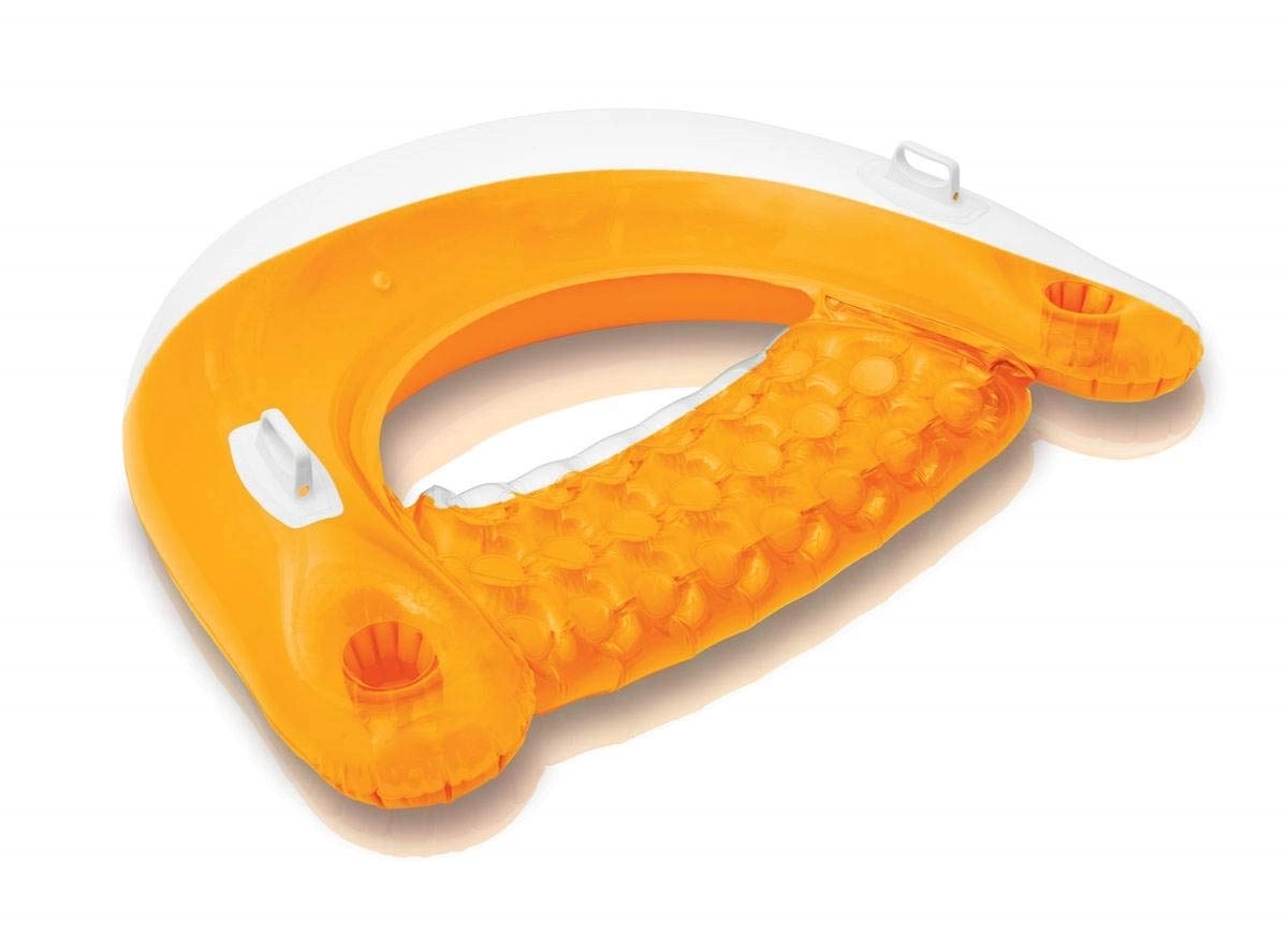 Floating Tube Loungers with Backrest and Cup Holders 10