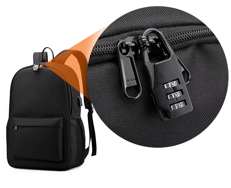 Custom Two-piece Laptops Backpacks with USB Charging Port 2