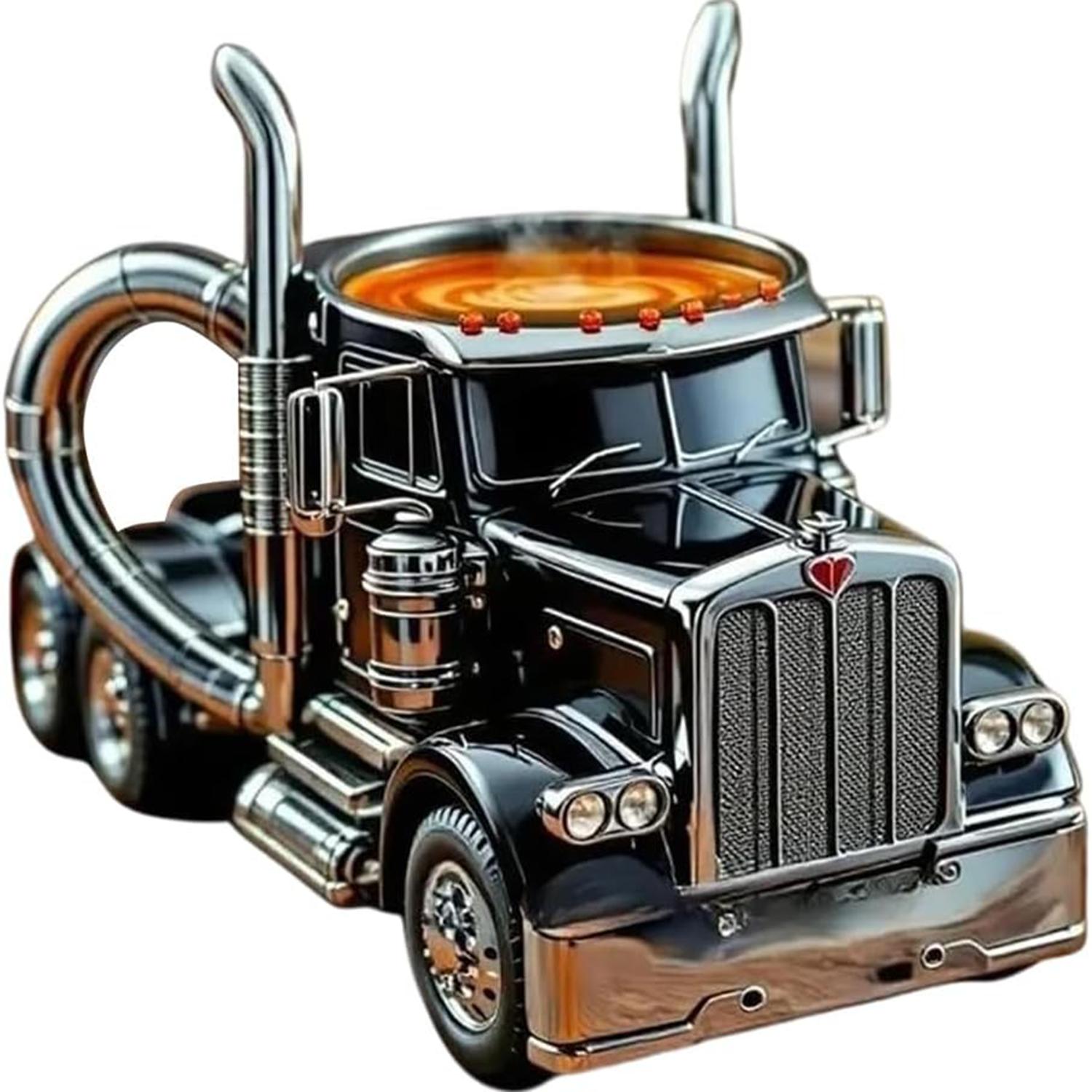 Creative Stainless Steel Semi Truck Coffee Mug 10