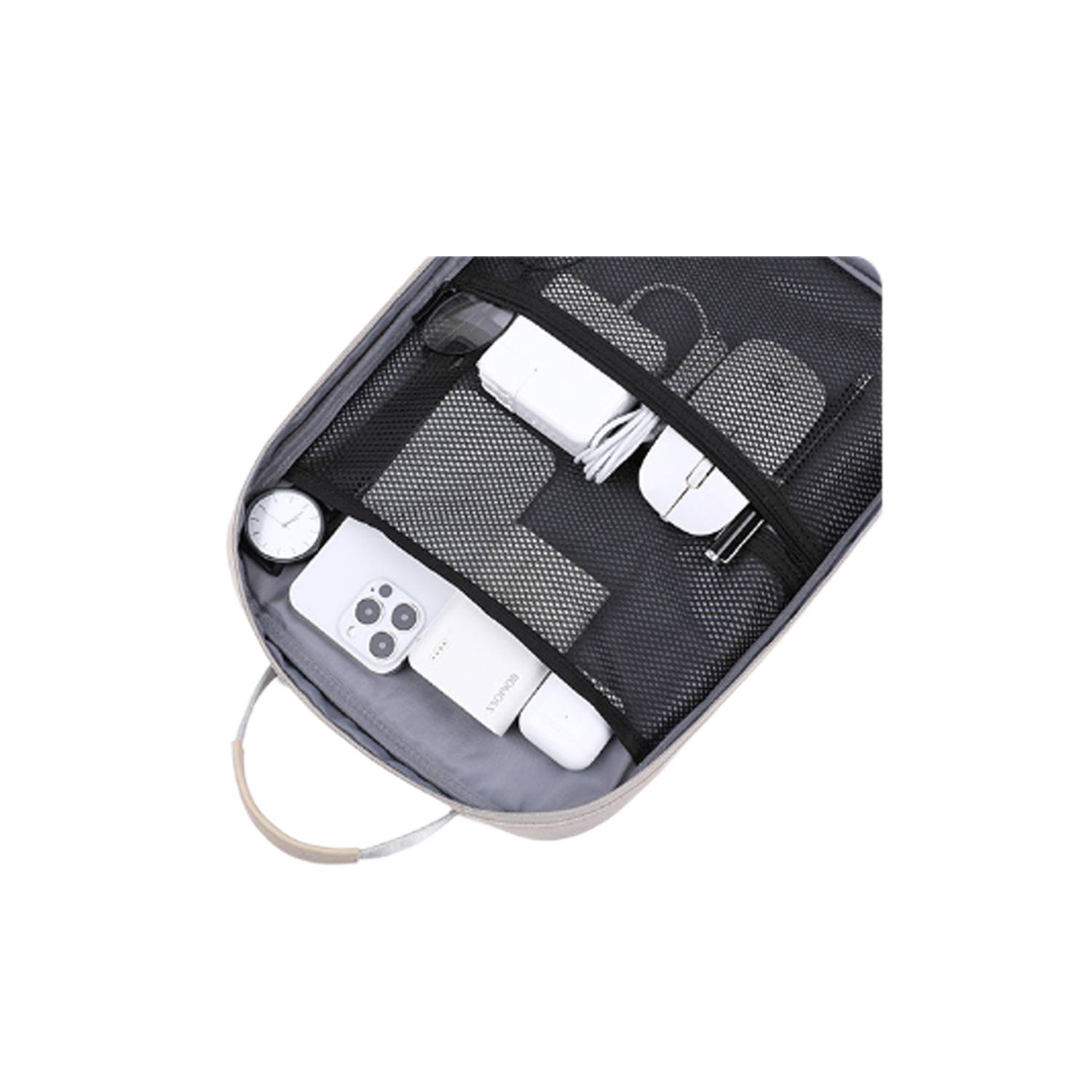 Leisure Computer Nylon Backpack With Usb Charging Port 4