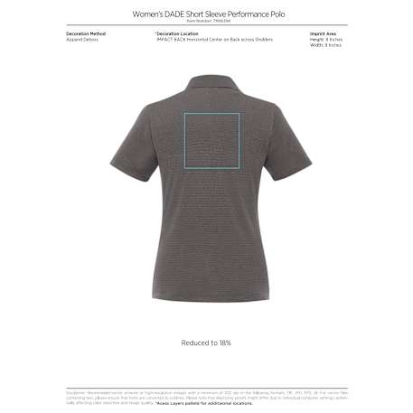 Women's DADE Short Sleeve Polo 407