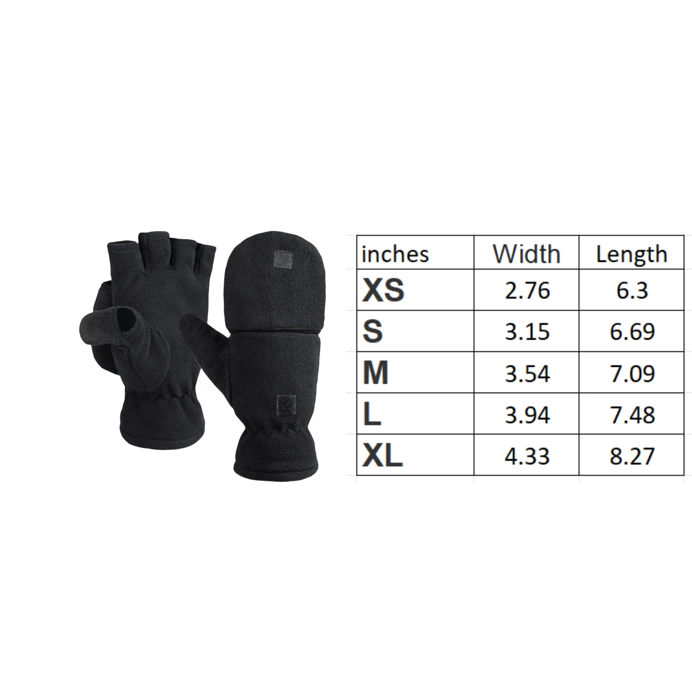 Premium Quality Clamshell Fleece Warm Gloves Autumn Winter 5