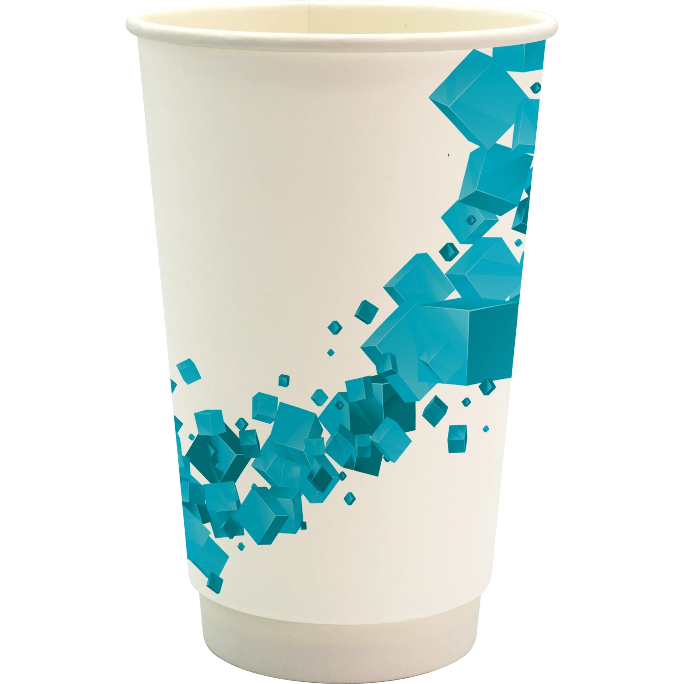 16 oz. Full Color Floating Cube Paper Cup 6