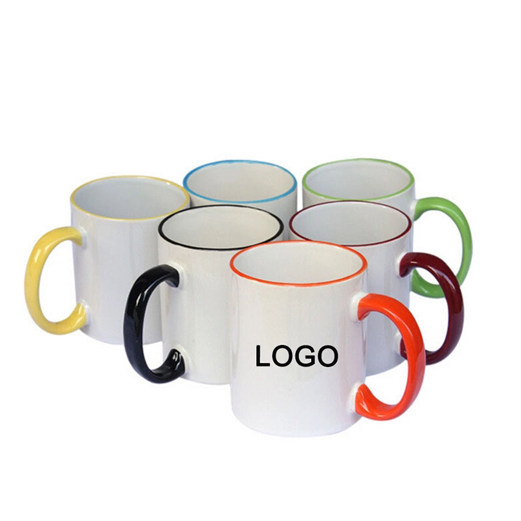 MOQ 12 PCS 11 oz. Colored Stoneware Mug With C-Handle 2
