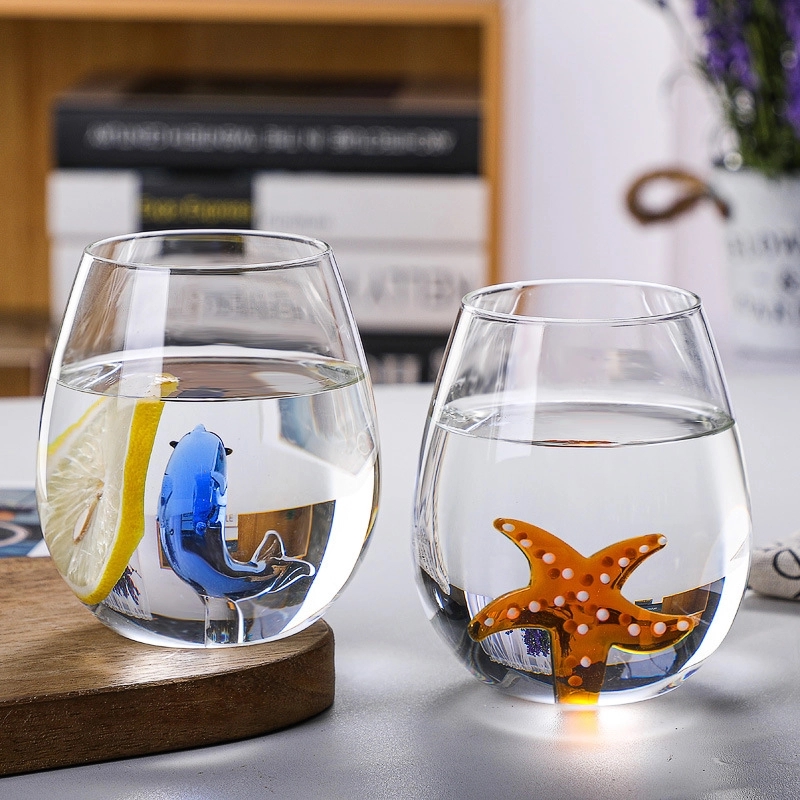 18 OZ 3D Glass Tea Coffee Whisky Drink Gift Cup 2