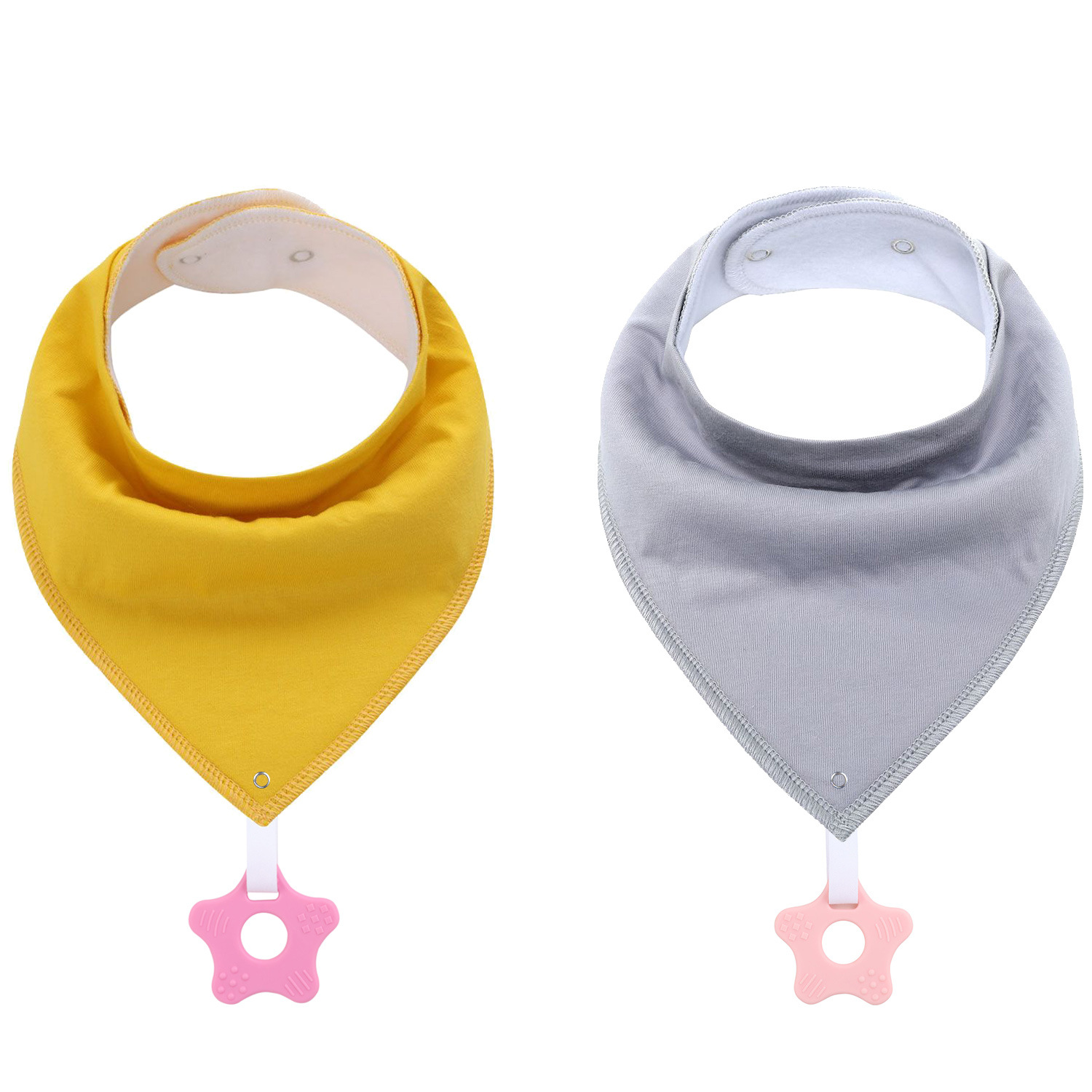 Baby Bandana Drool Bibs Teething Toys 4