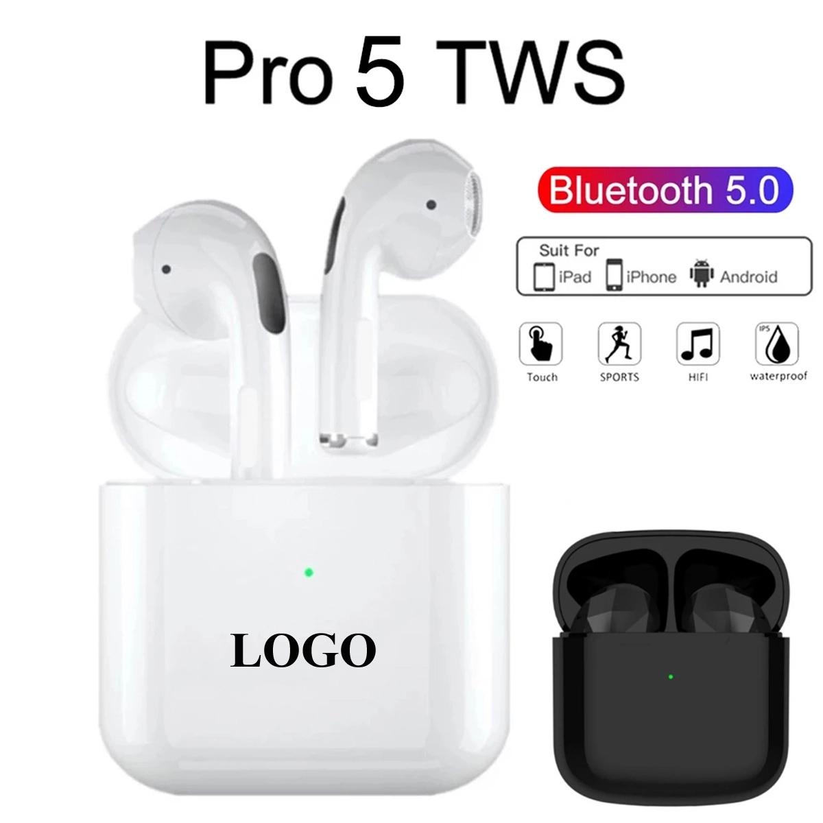 Pro5 Tws Bluetooth Mini Earphones Hands-Free Earbuds 2