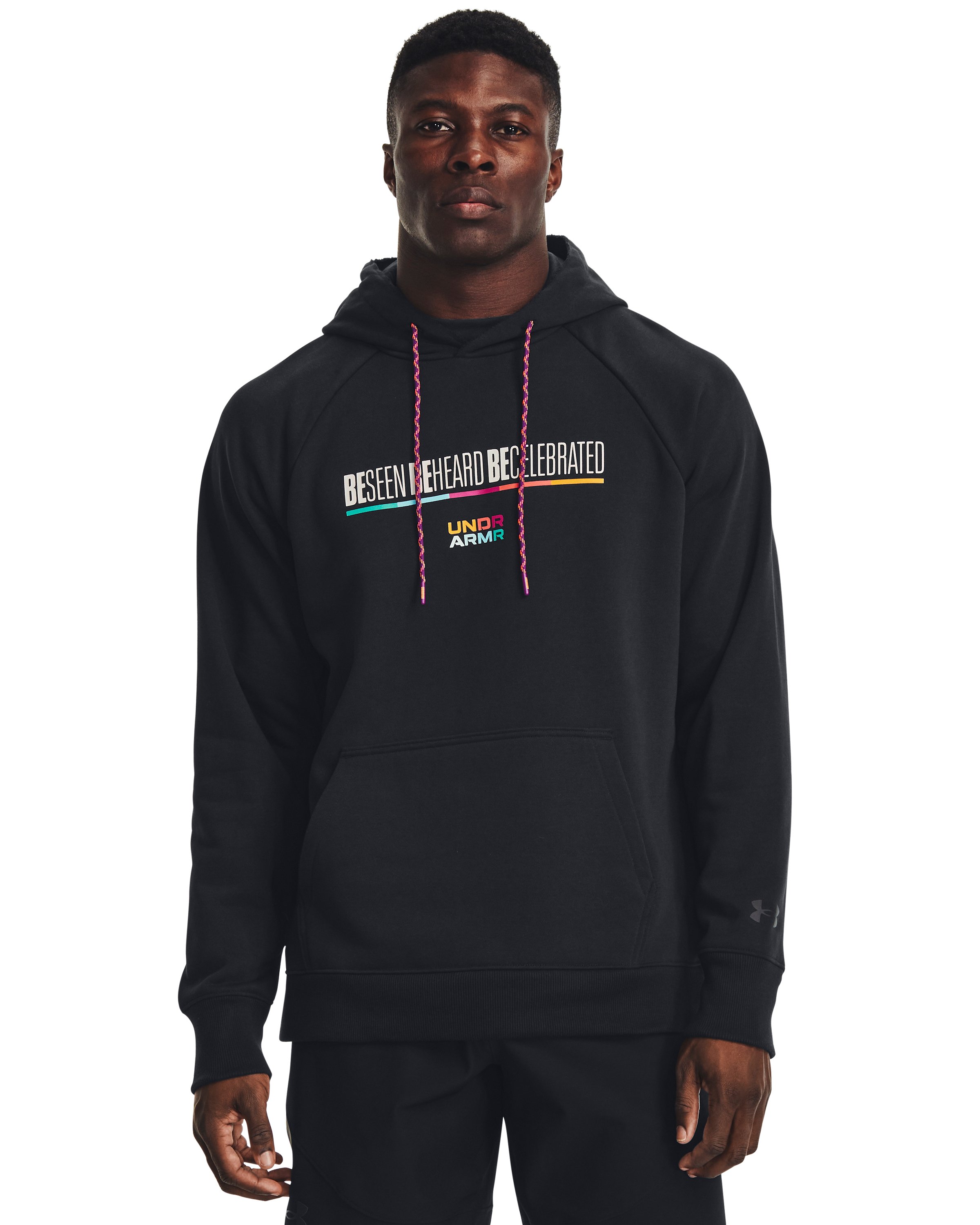 Men's UA Heavyweight Terry Black History Month Hoodie, custom hoodie or sweatshirt with logo imprint 2