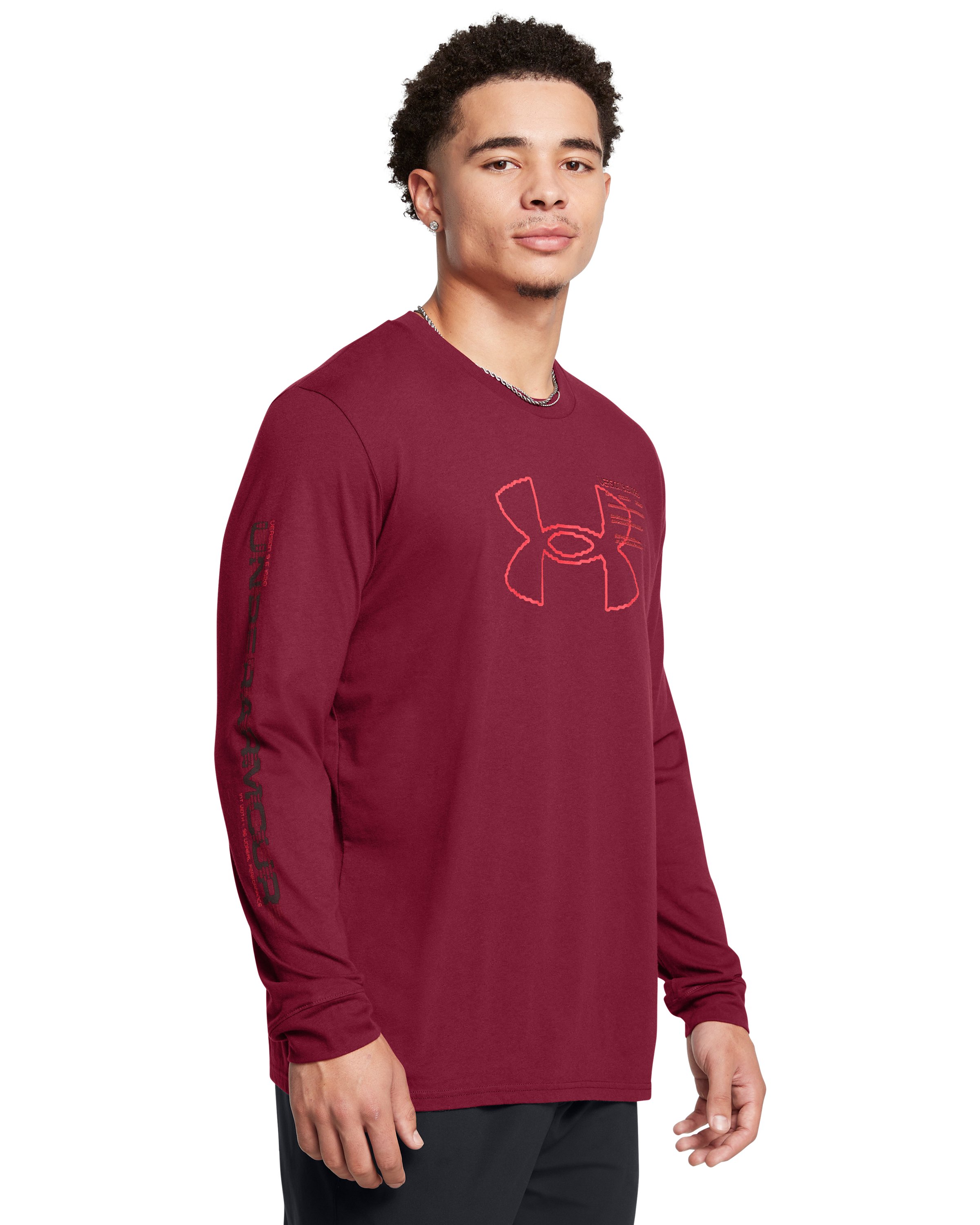UA Glitch Big Logo Men's Long Sleeve 1