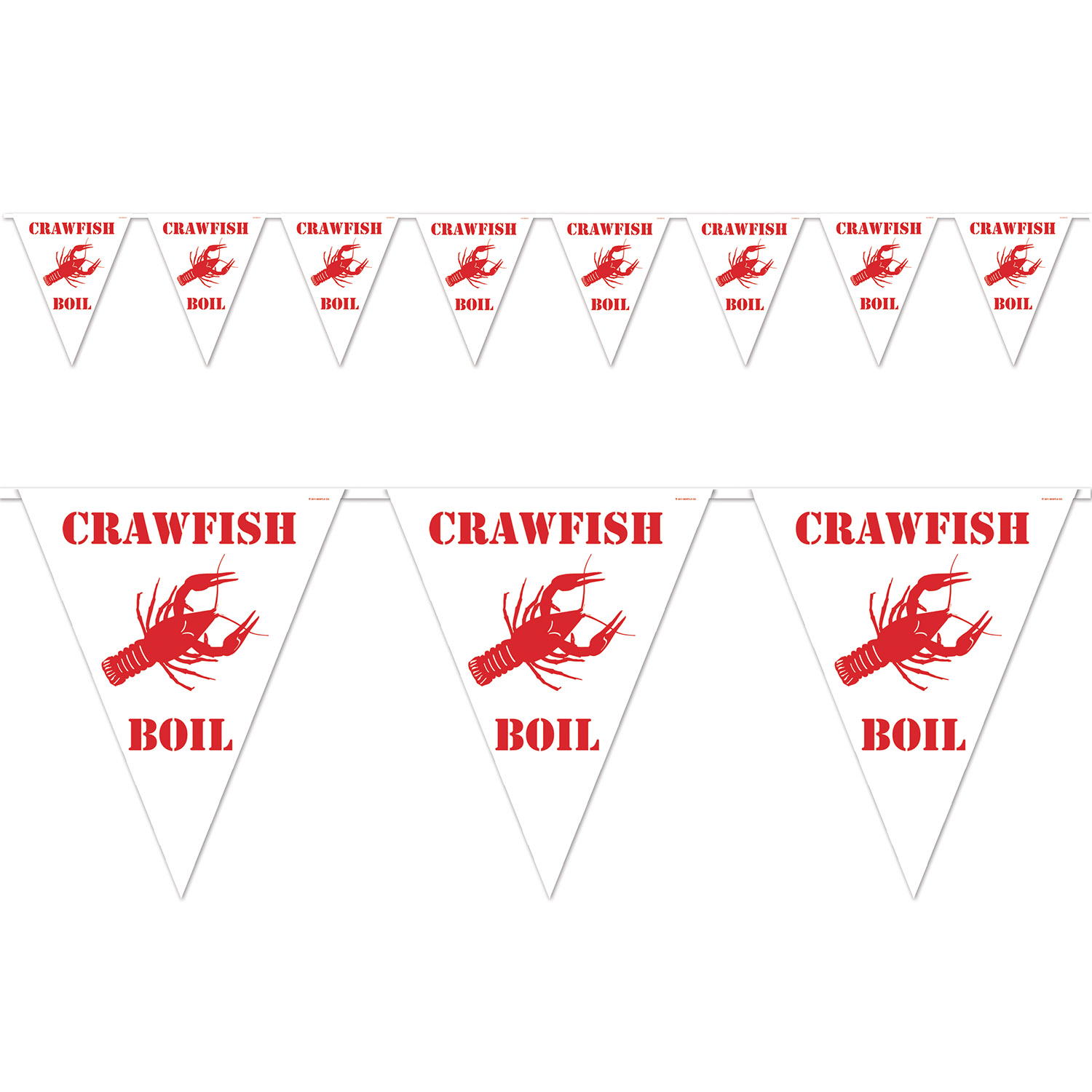 Crawfish Boil Pennant Banner