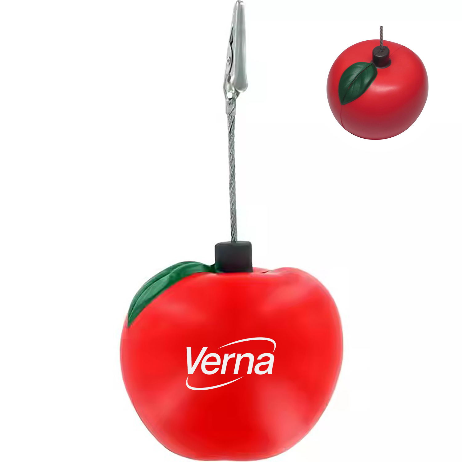 PU Apple Shaped Stress Reliever Note Nest Clip 1