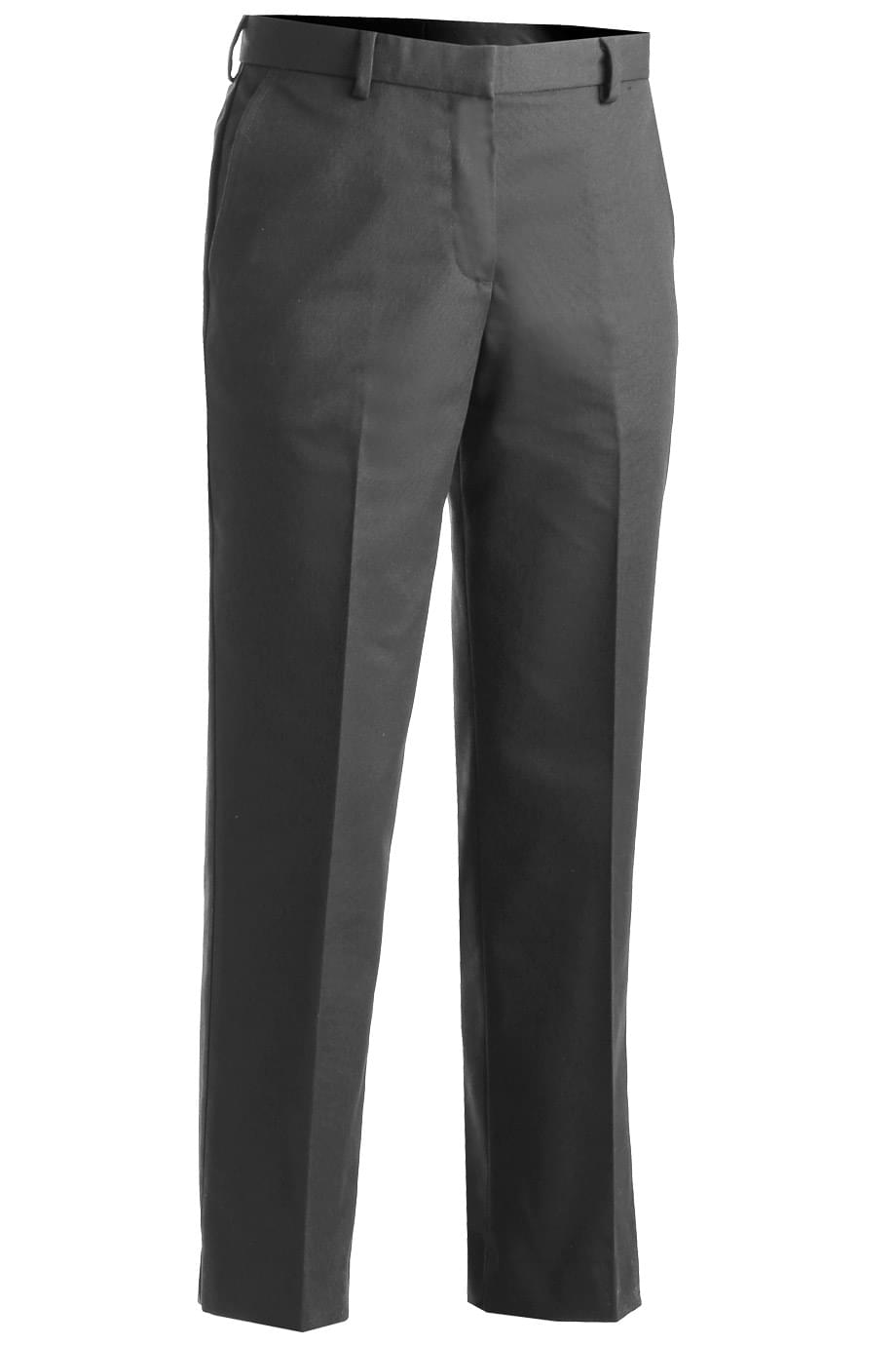 Ladies Business Casual Flat Front Chino Pant 4