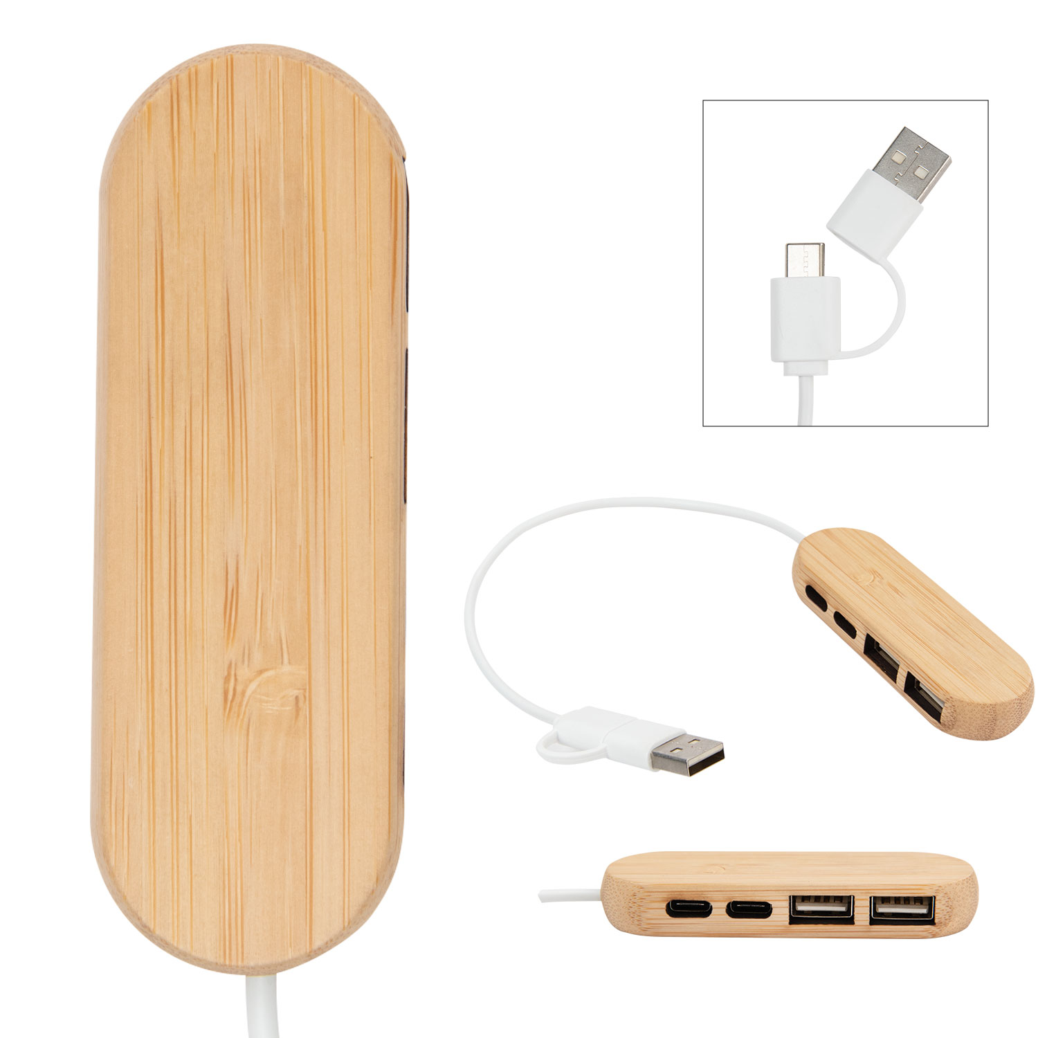 Dual Input Bamboo Hub 3