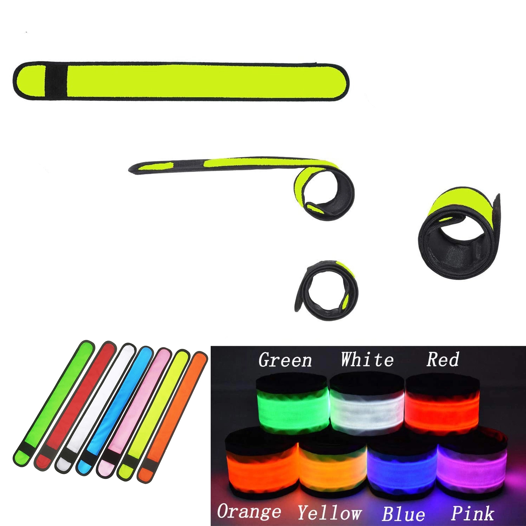 LED Sports Slap Wrist Strap Bands 3