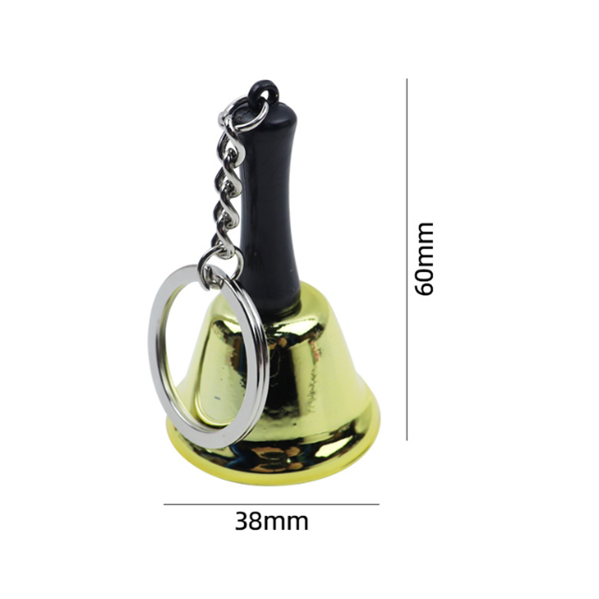 Mini Metal Hand Bell Keychain for Novelty & Events 3