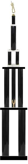 Trophy: 56" 4 post 3 post 2 post 2 column, 10" bas 2