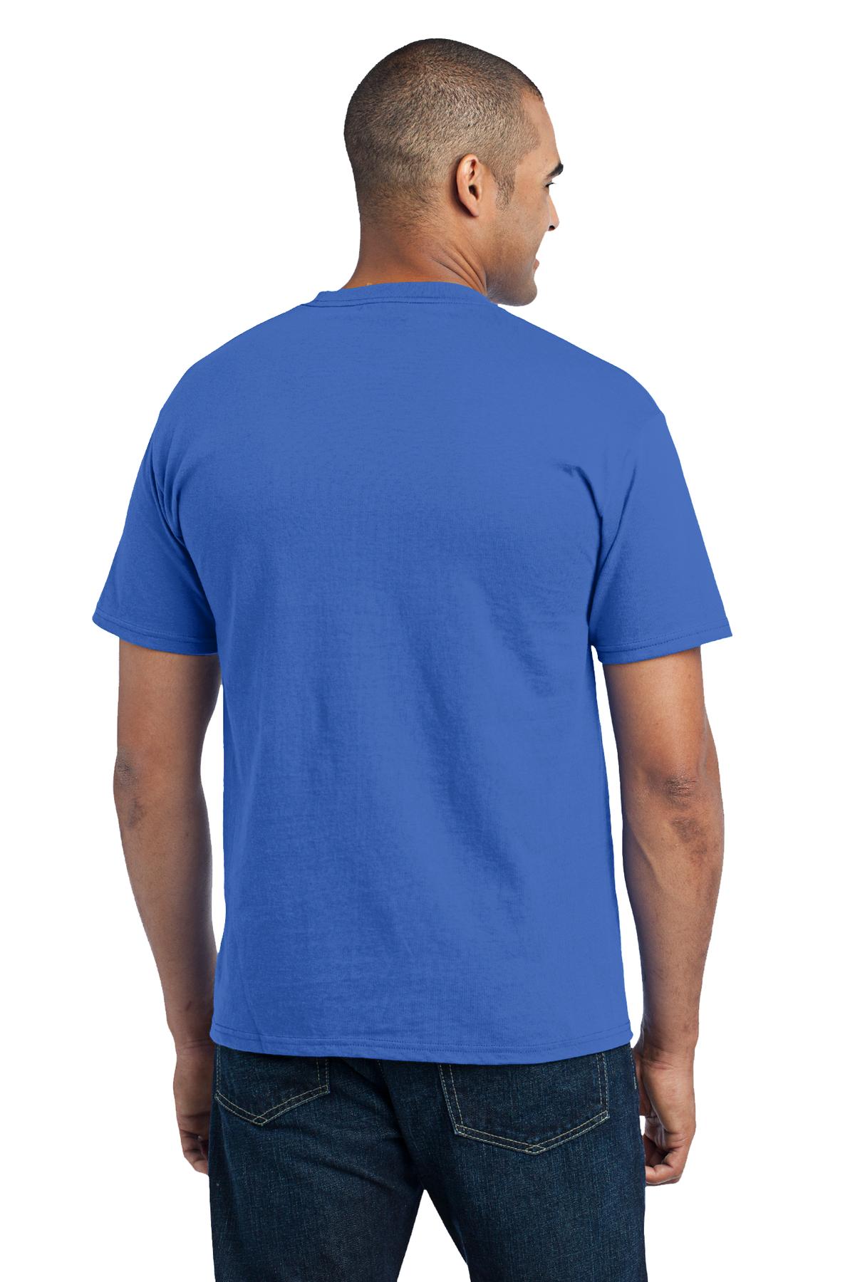 Port & Co Core Blend Pocket Tee. PC55P 118
