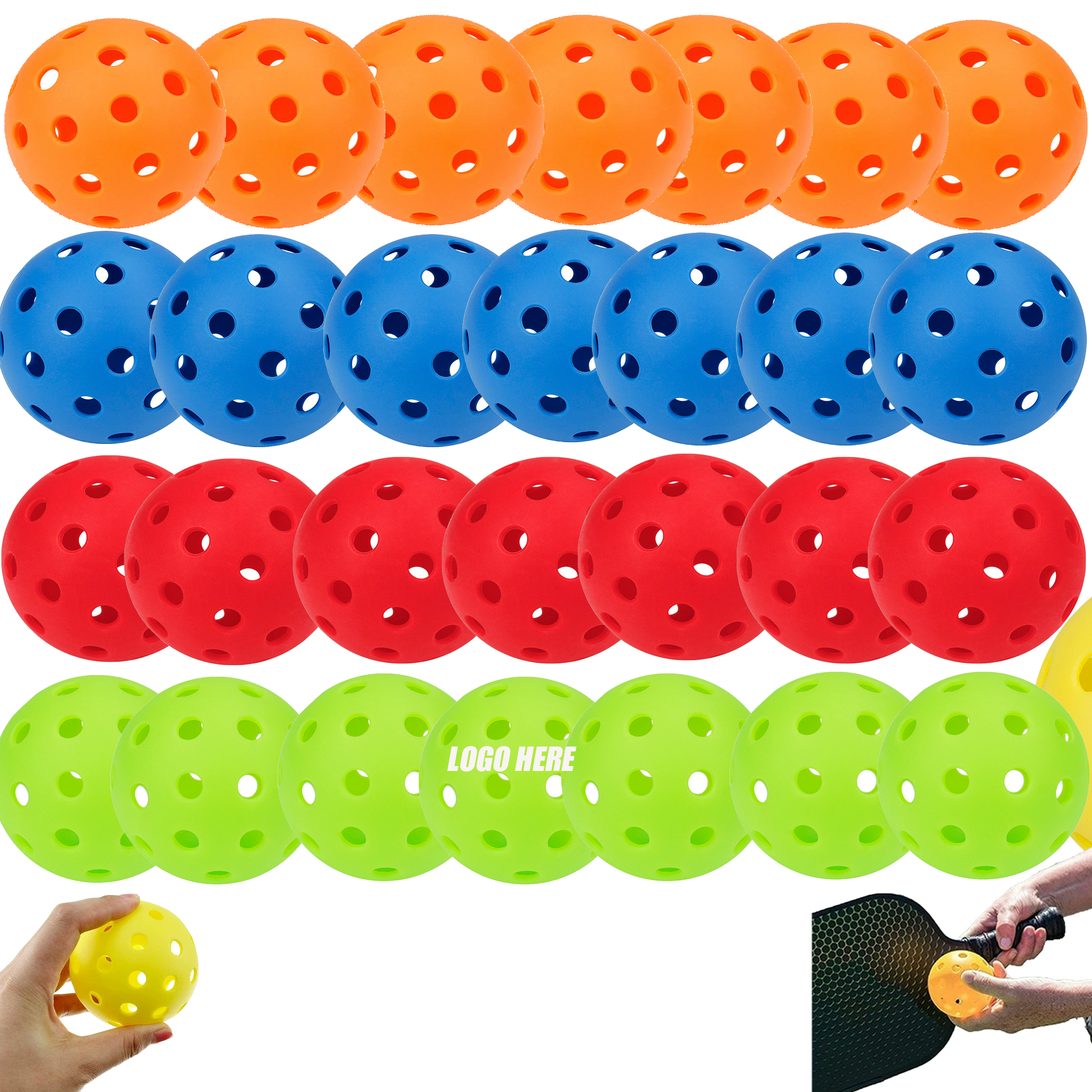 40 Holes Pickleball Balls 2