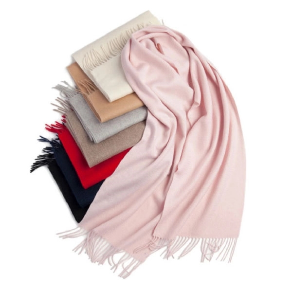 Winter Imitation Cashmere Scarf With Tassels 4