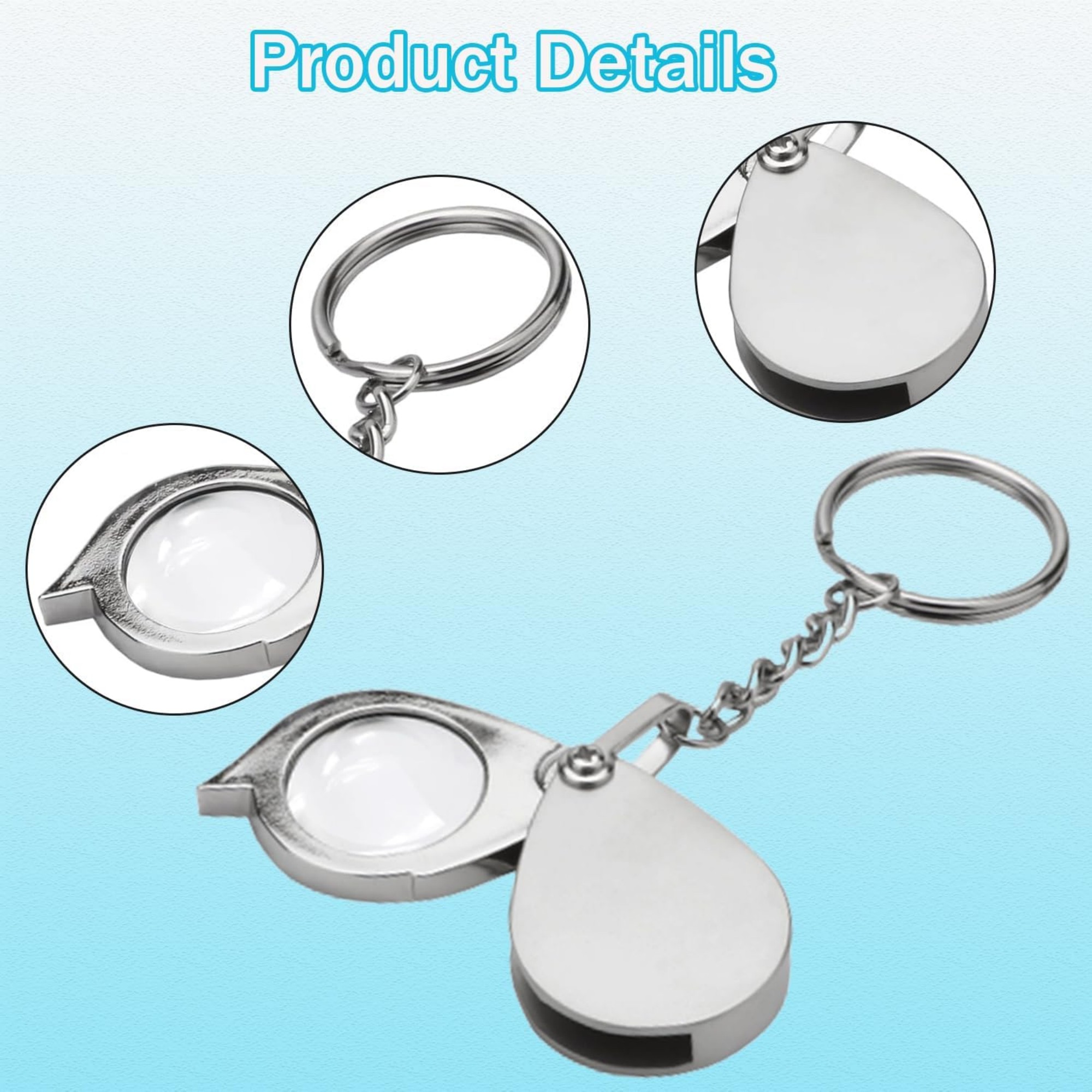 10X 30mm Small Pocket Magnifying 4