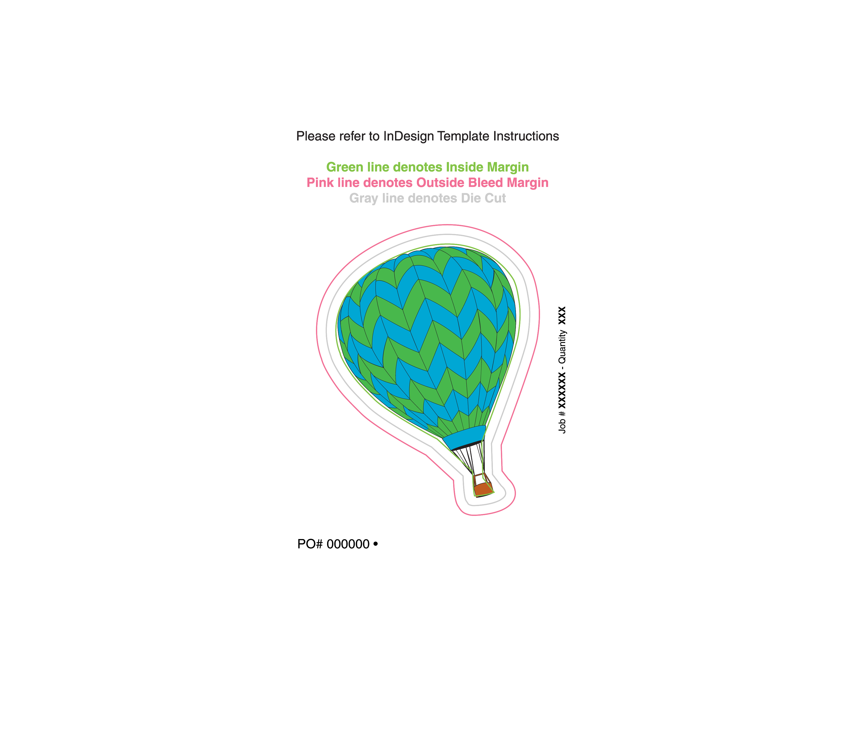 Magnet - Hot-Air Balloon Shape (2.63x3.5) - 20 Mil. 4