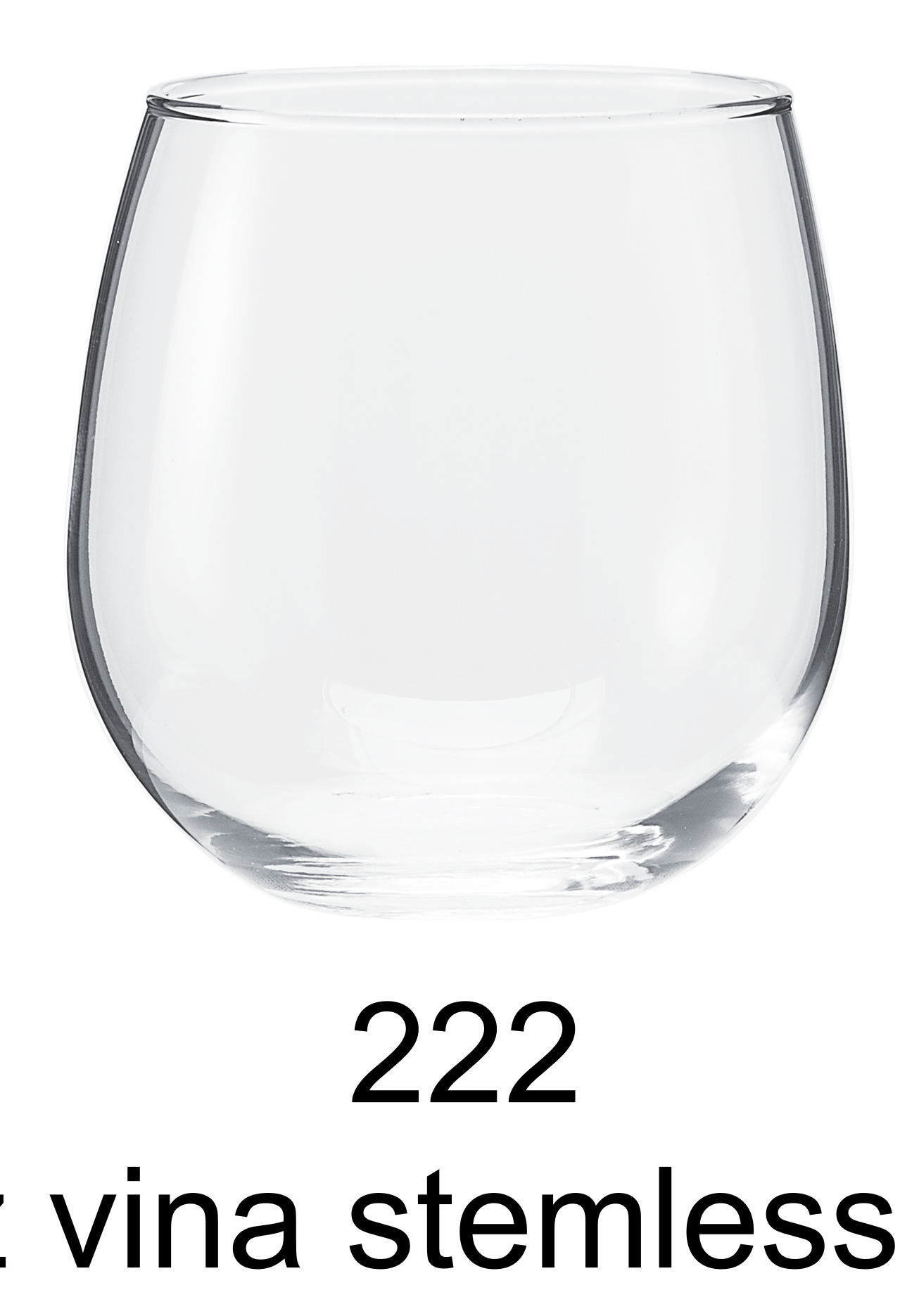 16.75 oz vina stemless red wine