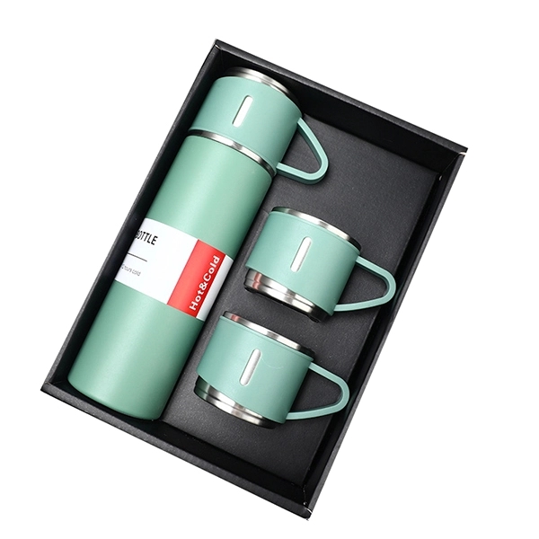 16.9oz Vacuum Insulated Bottle with 3 Cups 5